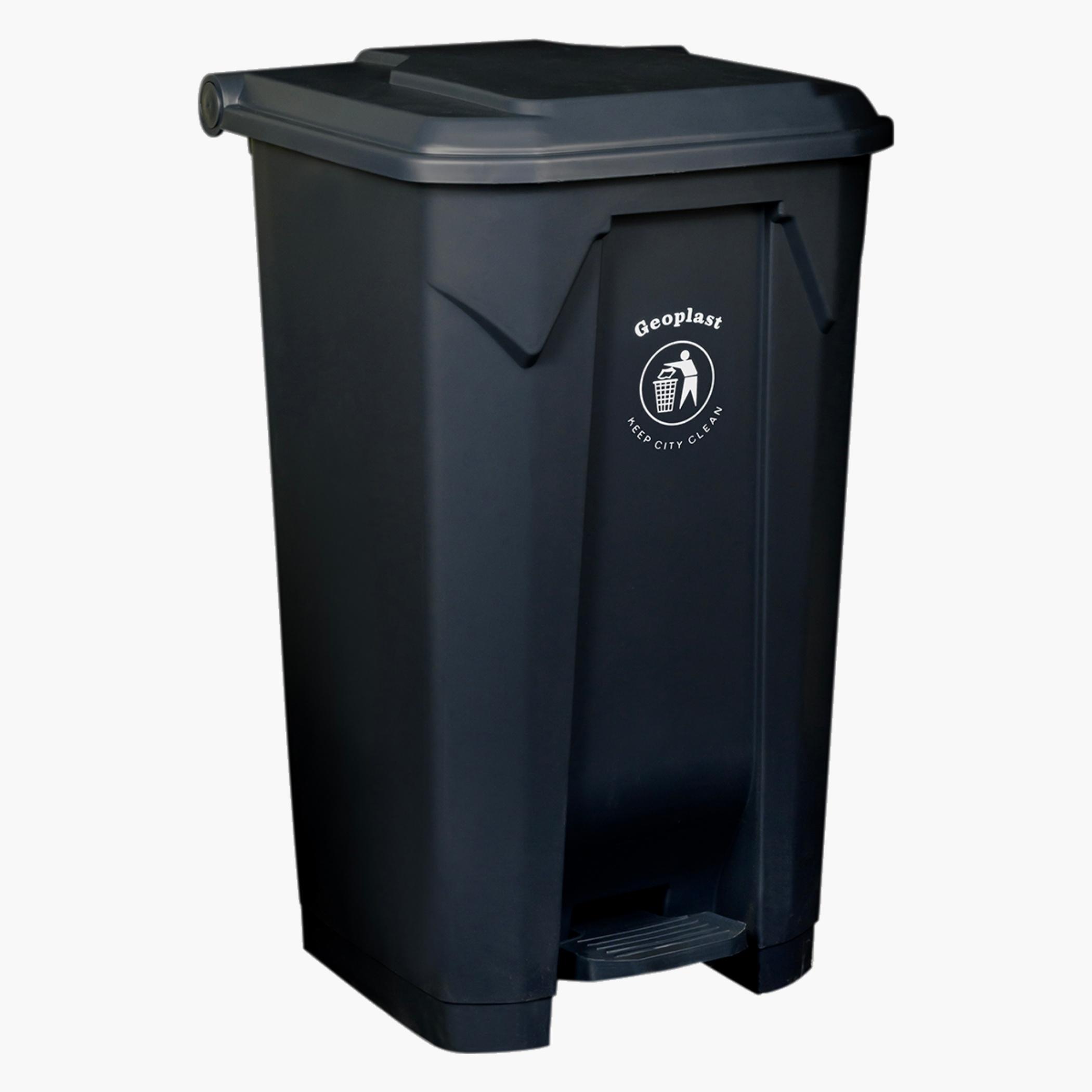 جيوبلاستسلة مهملات بلاستيكية بدواسة 68 لتر-household-kitchen-kitchenorganising-countertoporganising-image-3