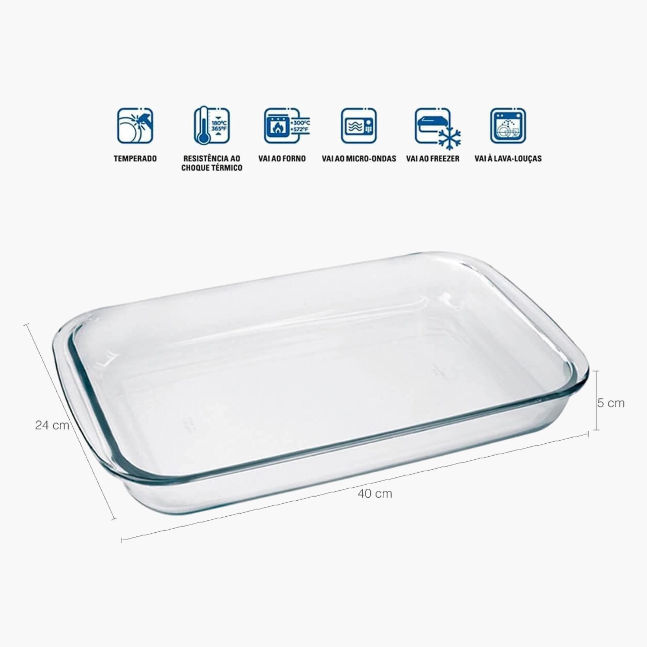 مارينكسصينية خبز زجاجية مستطيلة 40x24 سم-household-kitchen-bakeware-bakingdishes-image-1