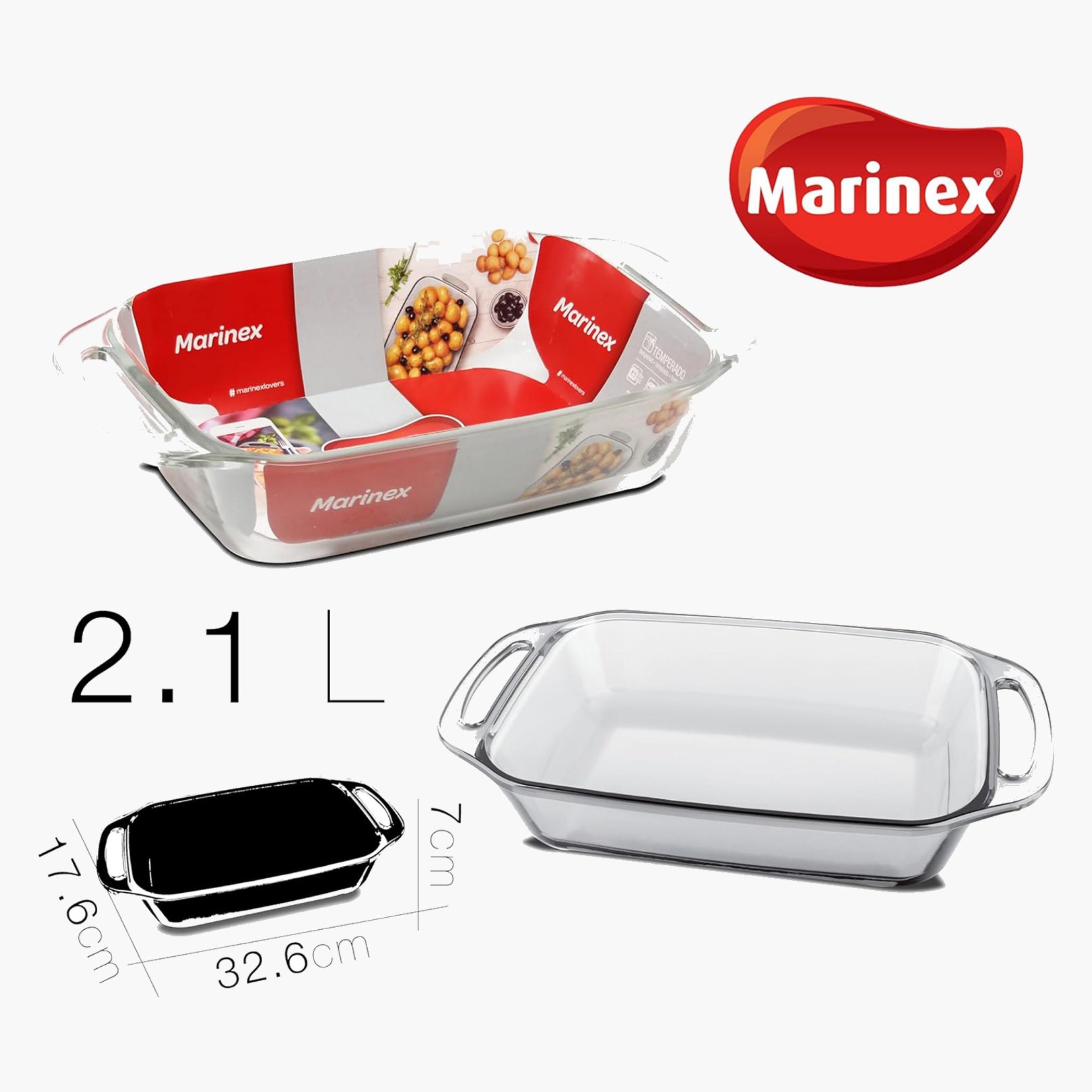 Rectangular Glass Roaster with Handles 2.1L-household-kitchen-bakeware-bakingdishes-image-2