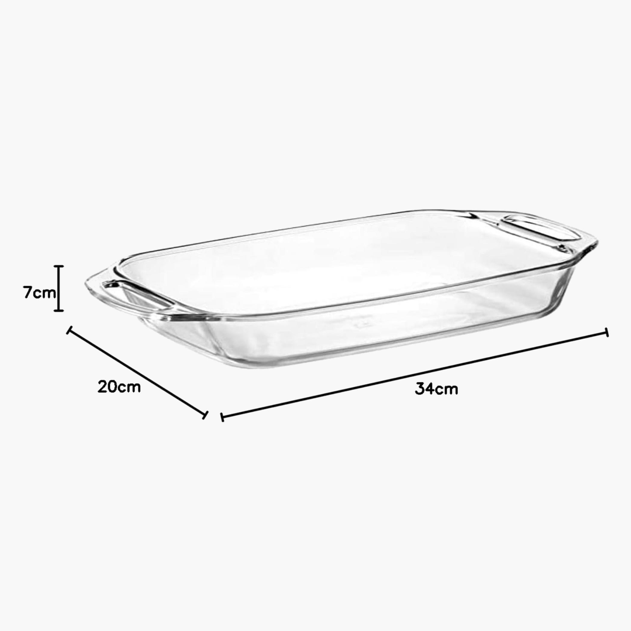 Rectangular Glass Roaster with Handles-household-kitchen-bakeware-bakingdishes-image-2