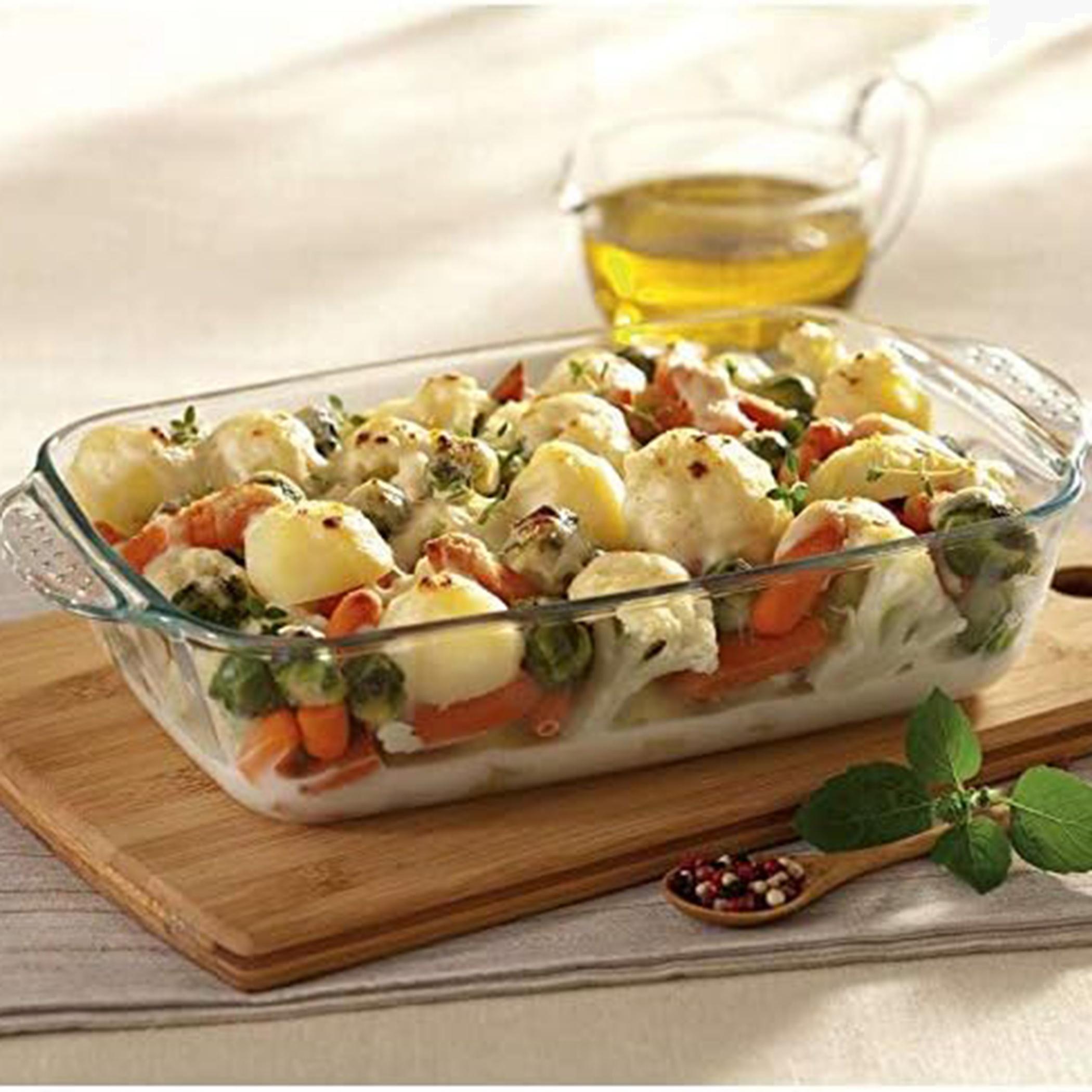 Rectangular Glass Roaster with Handles-household-kitchen-bakeware-bakingdishes-image-3