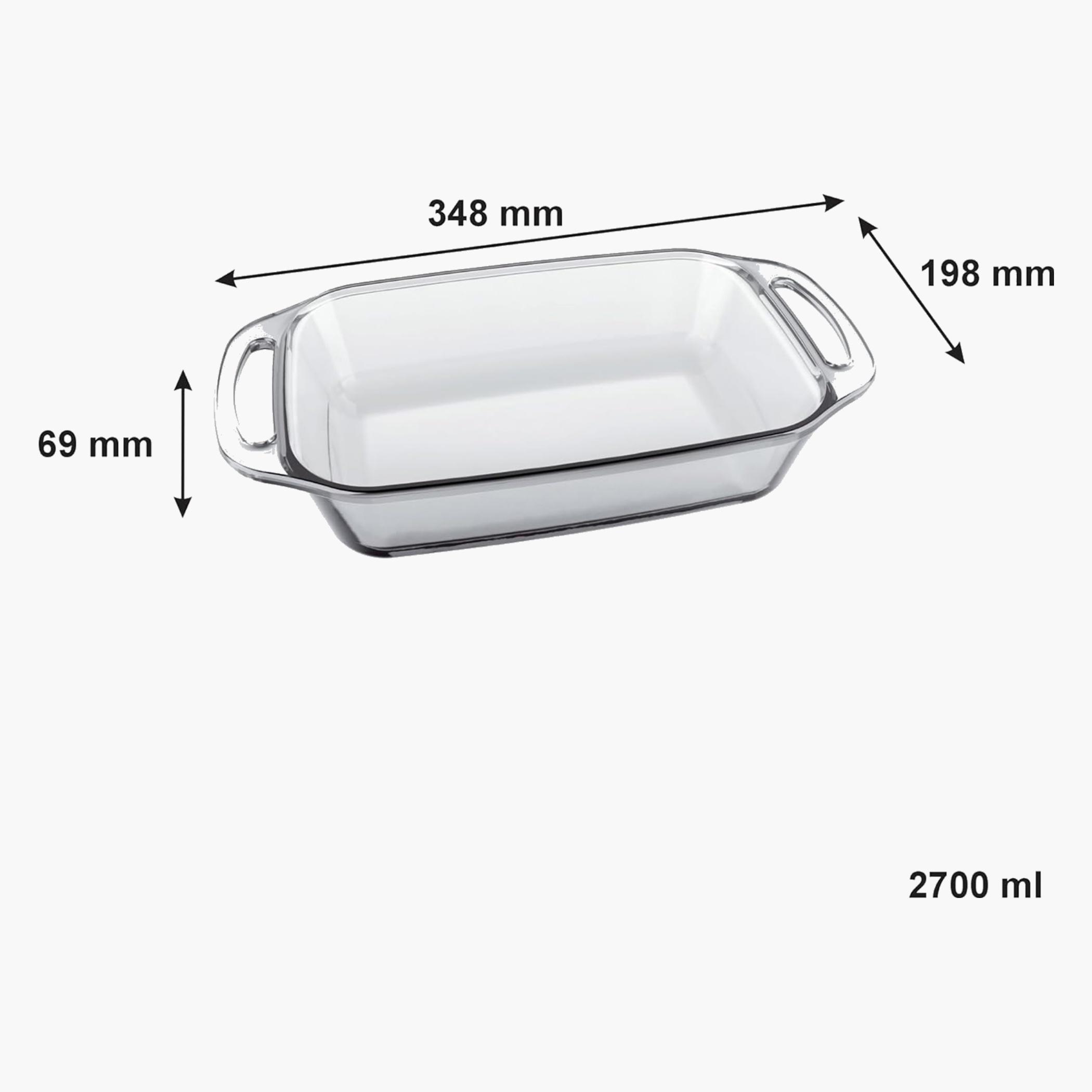 Rectangular Glass Roaster with Handles-household-kitchen-bakeware-bakingdishes-image-4