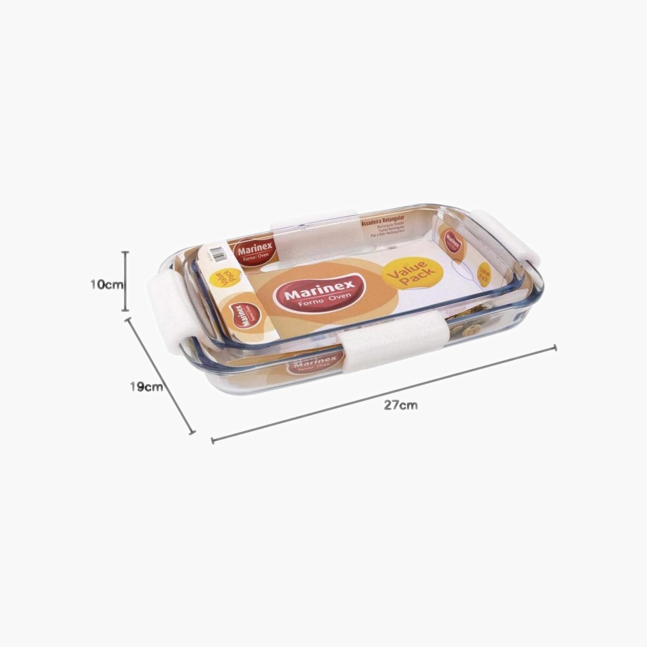 Glass Rectangular Roaster Set-household-kitchen-bakeware-bakingdishes-image-2