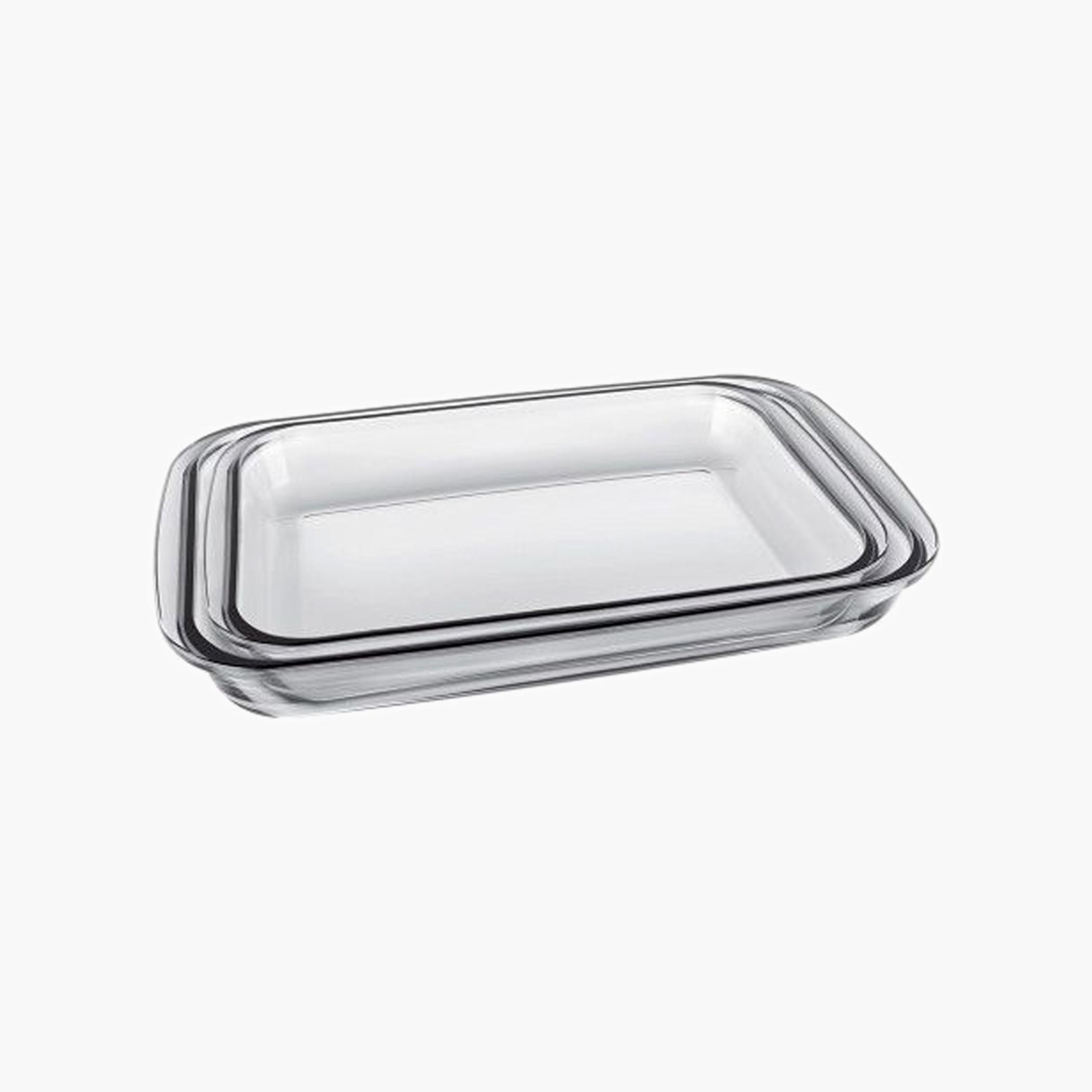 Rectangular Glass Roaster Set-household-kitchen-bakeware-bakingdishes-image-1