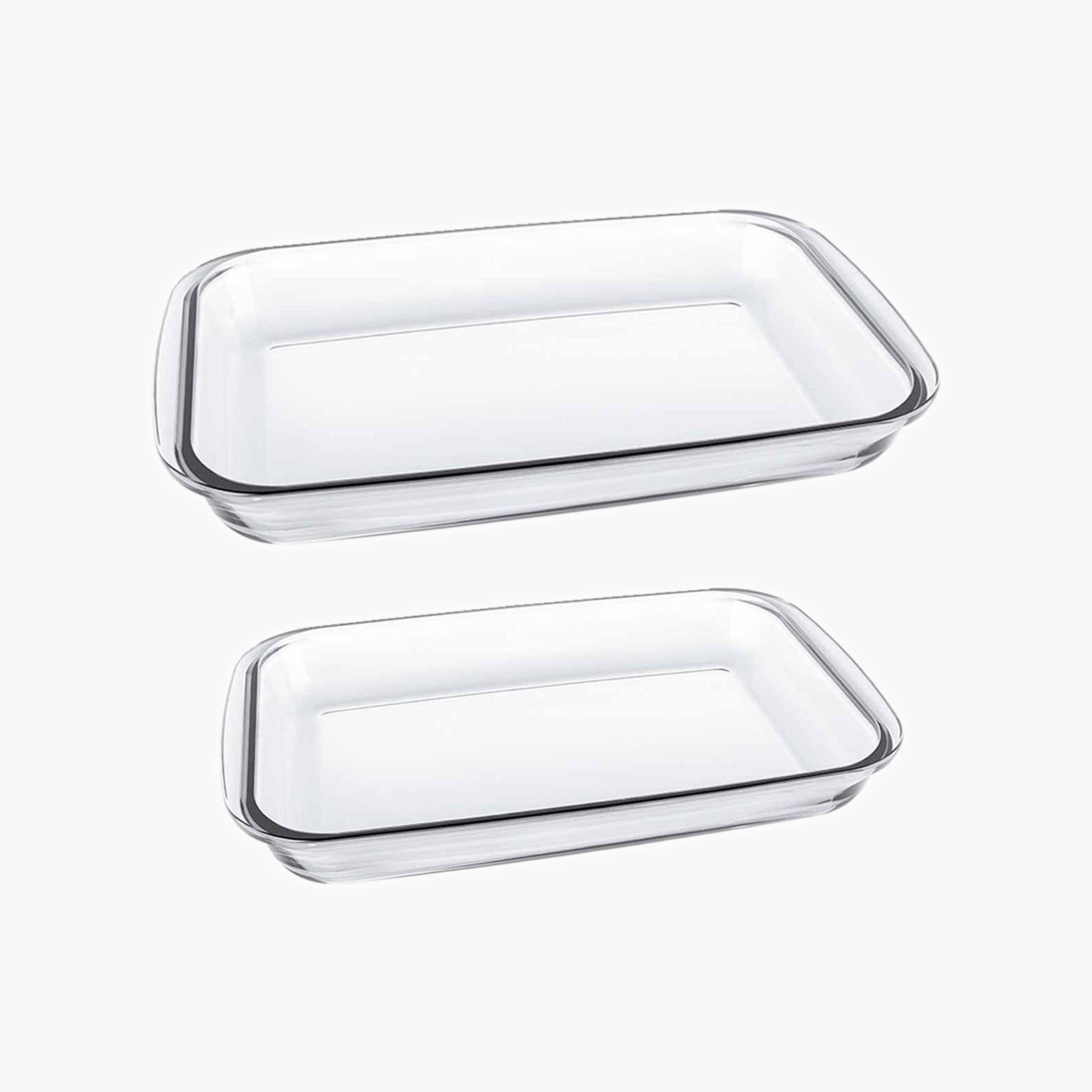 Rectangular Glass Roaster Set-household-kitchen-bakeware-bakingdishes-image-3