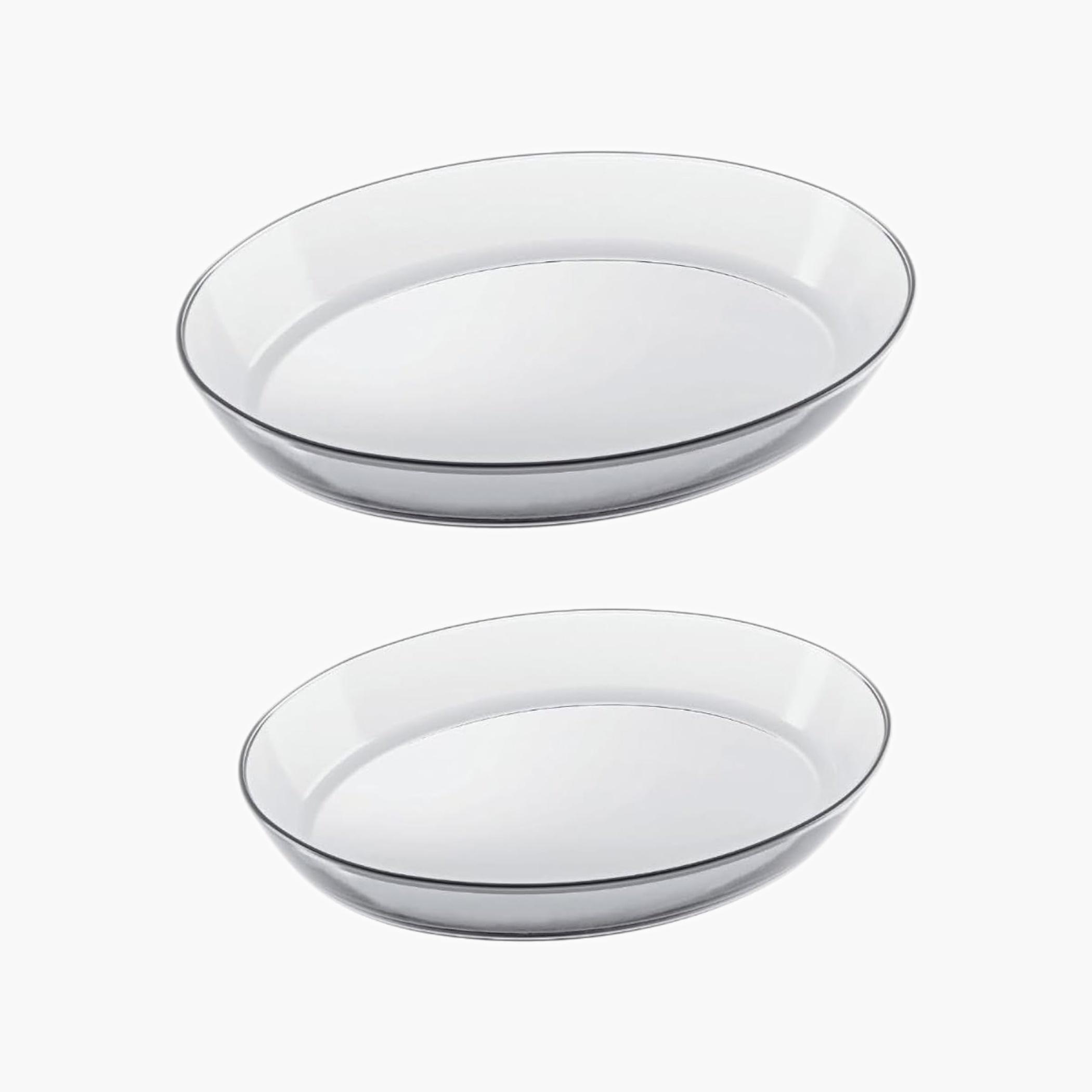 Oval Glass Roaster Set 2-Piece-household-kitchen-bakeware-bakingdishes-image-1