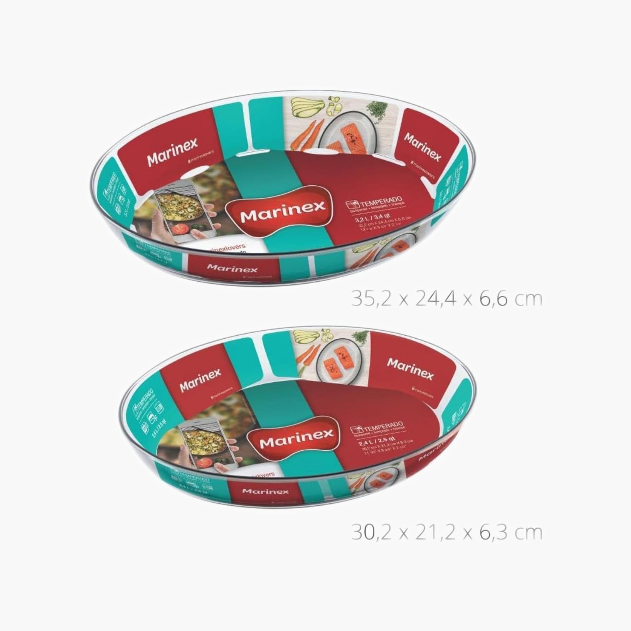 Oval Glass Roaster Set 2-Piece-household-kitchen-bakeware-bakingdishes-image-3