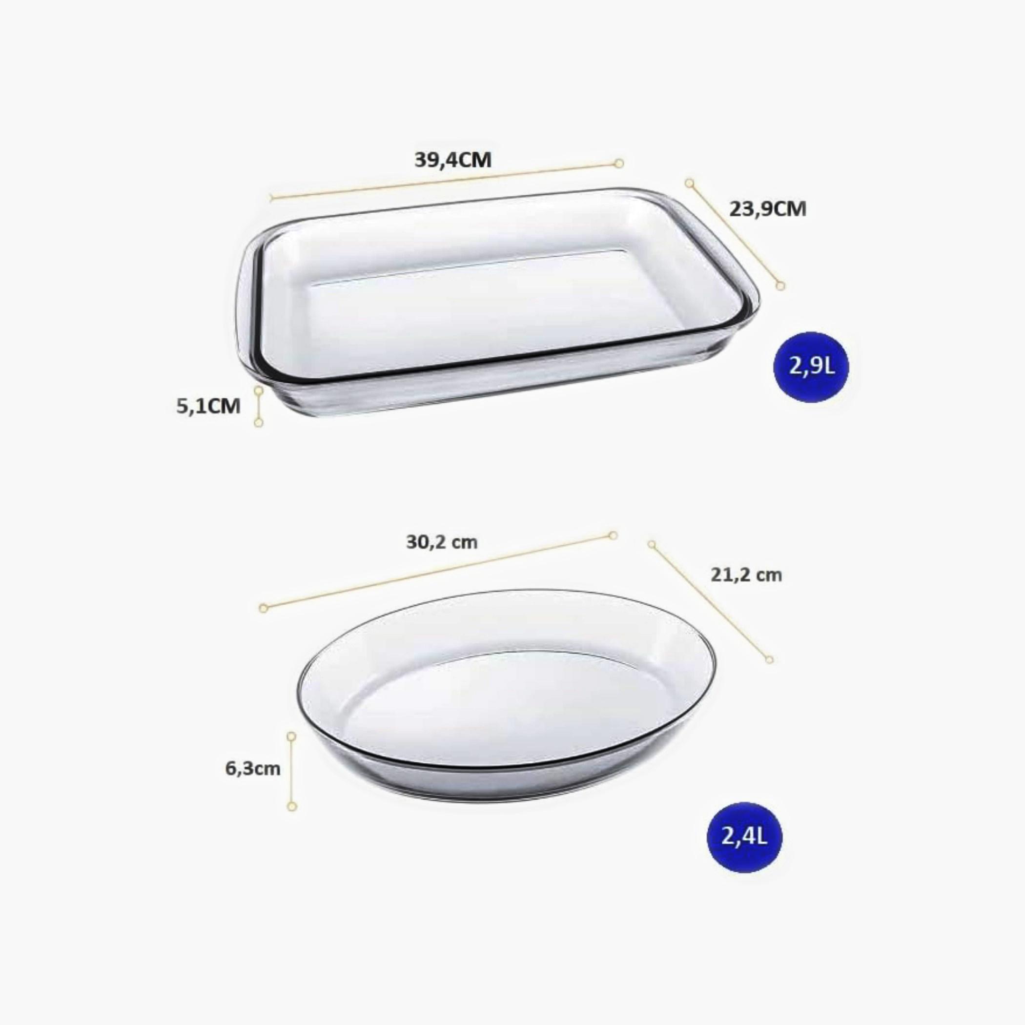مارينكسطقم أواني خبز زجاجية، قطعتان-household-kitchen-bakeware-bakingdishes-image-2
