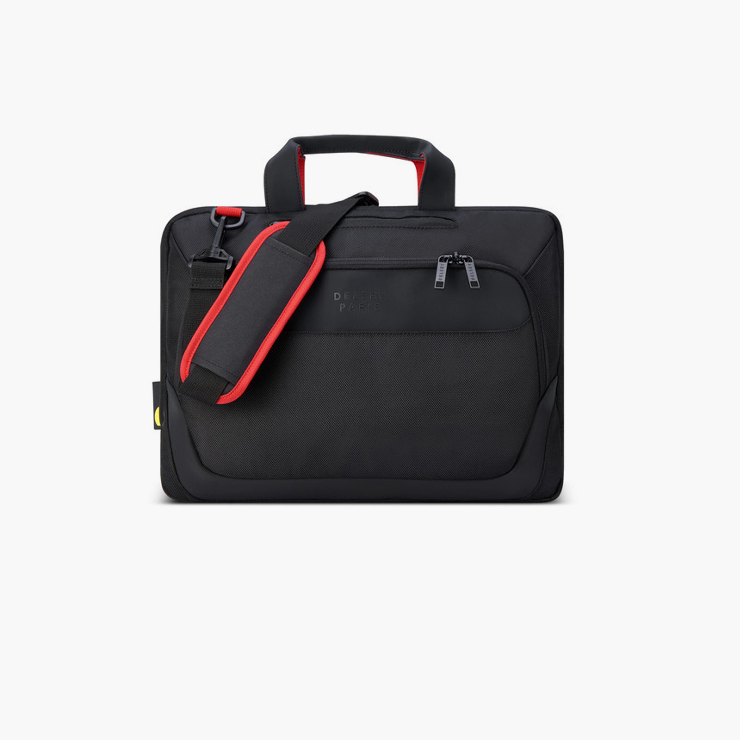 Delsey Parvis Plus Solid Top Handle Satchel Bag With Zipper Closure and Adjustable Strap | 30 x 41 x 9 CM-men-bags-image-1