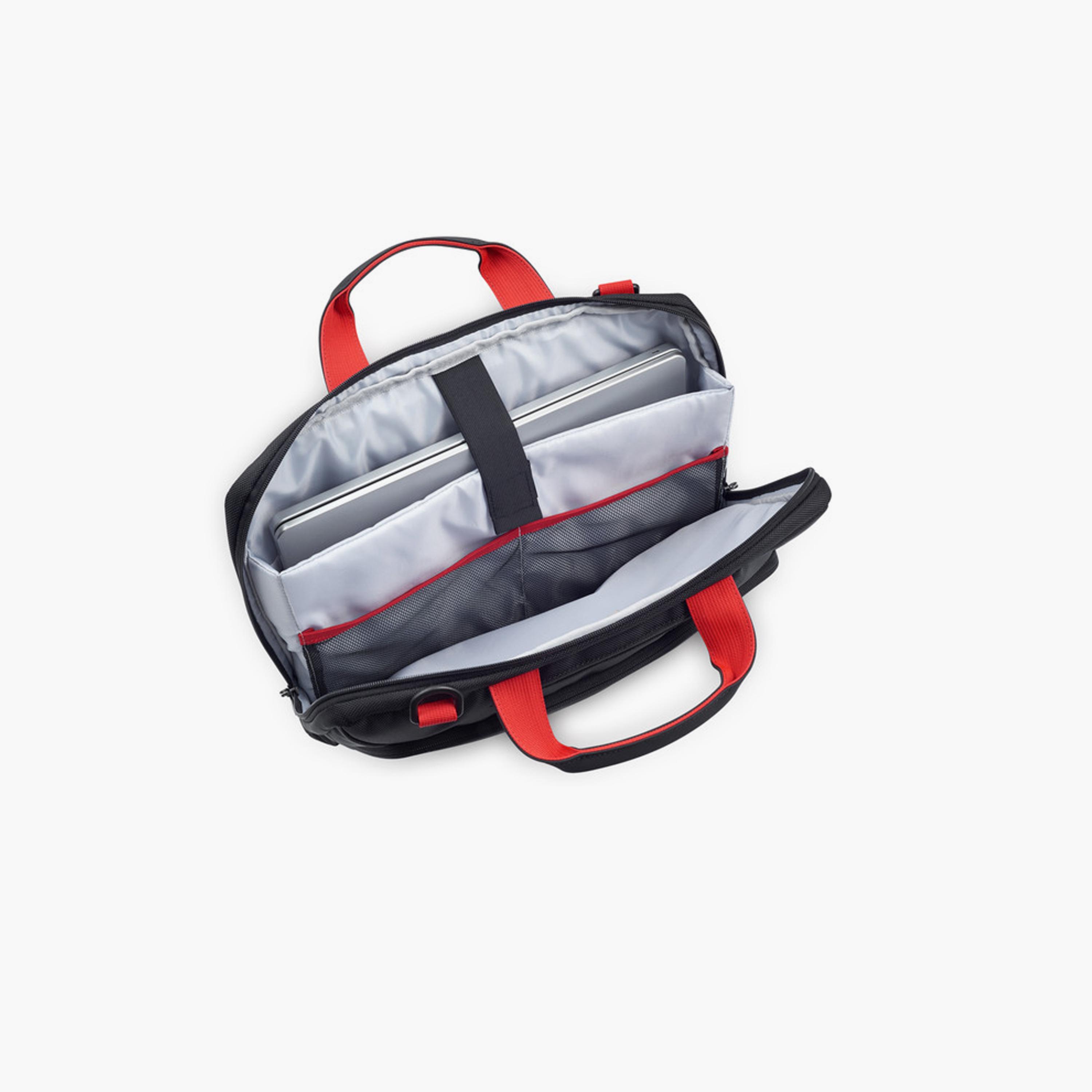 Delsey Parvis Plus Solid Top Handle Satchel Bag With Zipper Closure and Adjustable Strap | 30 x 41 x 9 CM-men-bags-image-2