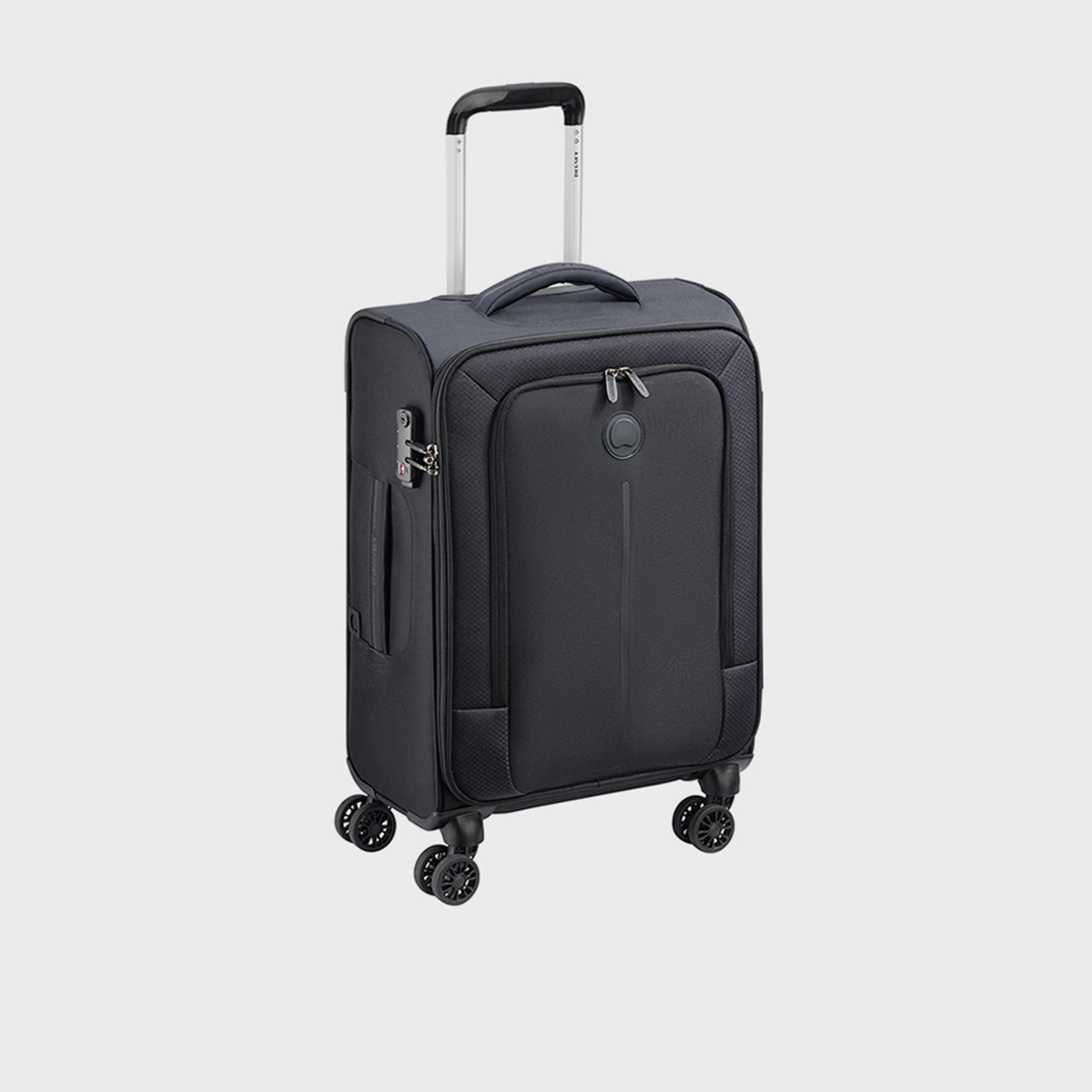 Delsey Caracas 55 CM Small Cabin Polyester Soft Sided 4-Wheeler Spinner Trolley Bag with TSA Combination Lock-travel-luggagesandbags-luggage-image-1