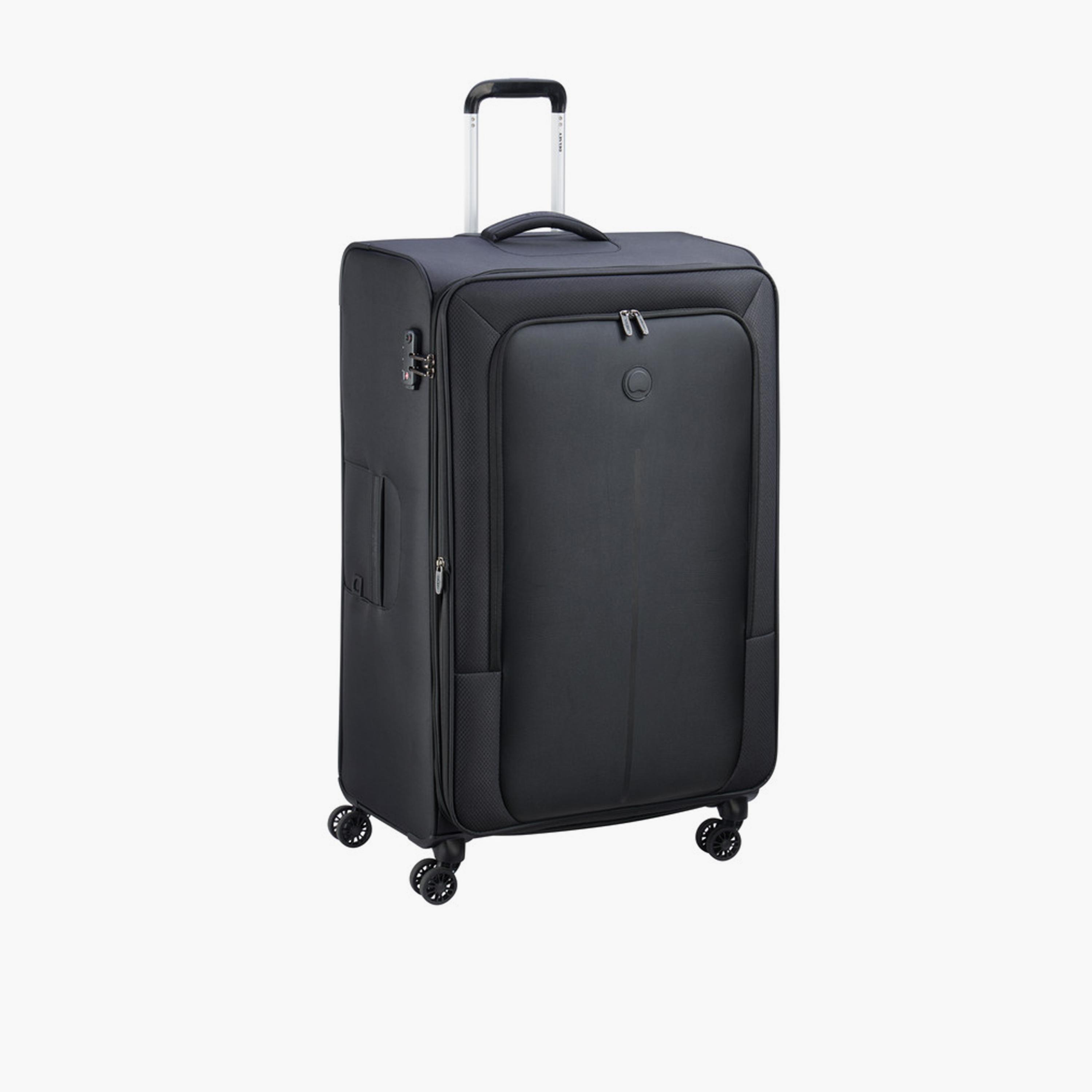 Delsey Caracas 70 CM Medium Check-in Polyester Soft Sided 4-Wheeler Spinner Trolley Bag with TSA Combination Lock-travel-luggagesandbags-luggage-image-1