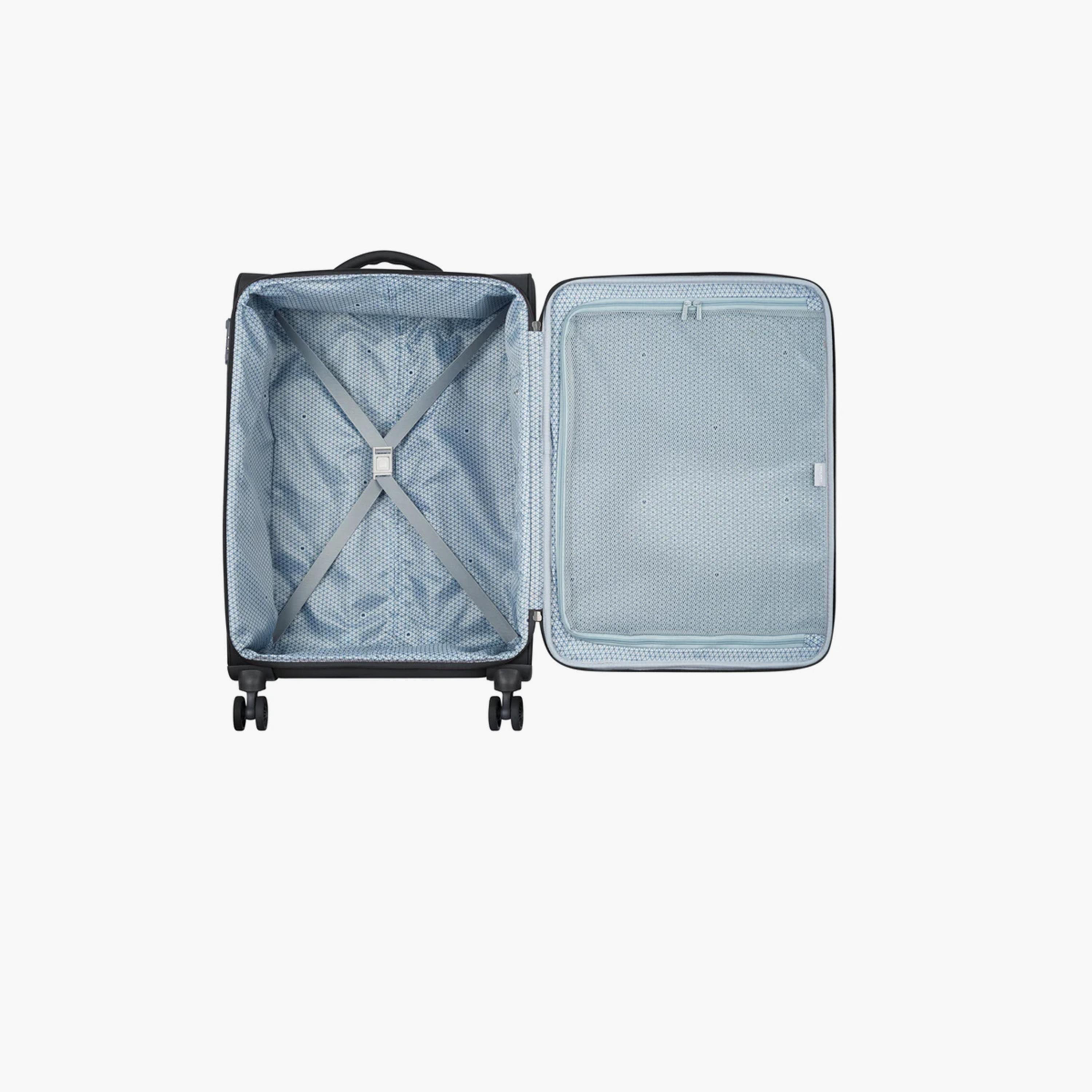 Delsey Caracas 70 CM Medium Check-in Polyester Soft Sided 4-Wheeler Spinner Trolley Bag with TSA Combination Lock-travel-luggagesandbags-luggage-image-5