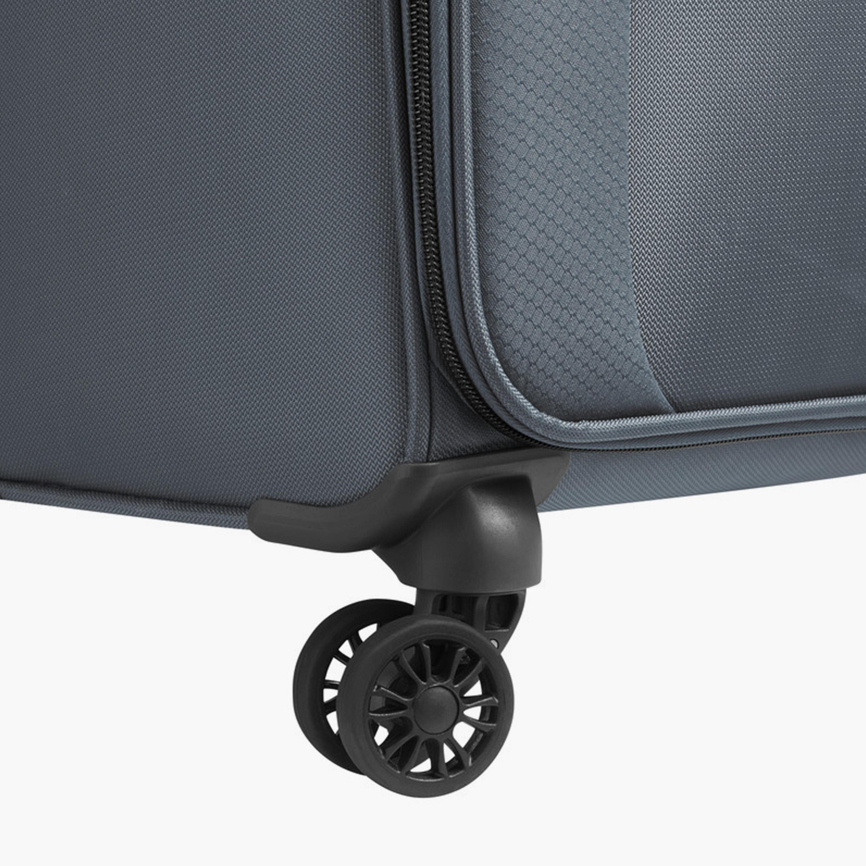 Delsey Caracas 82 CM Large Check-in Polyester Soft Sided 4-Wheeler Spinner Trolley Bag with TSA Combination Lock-travel-luggagesandbags-luggage-image-6