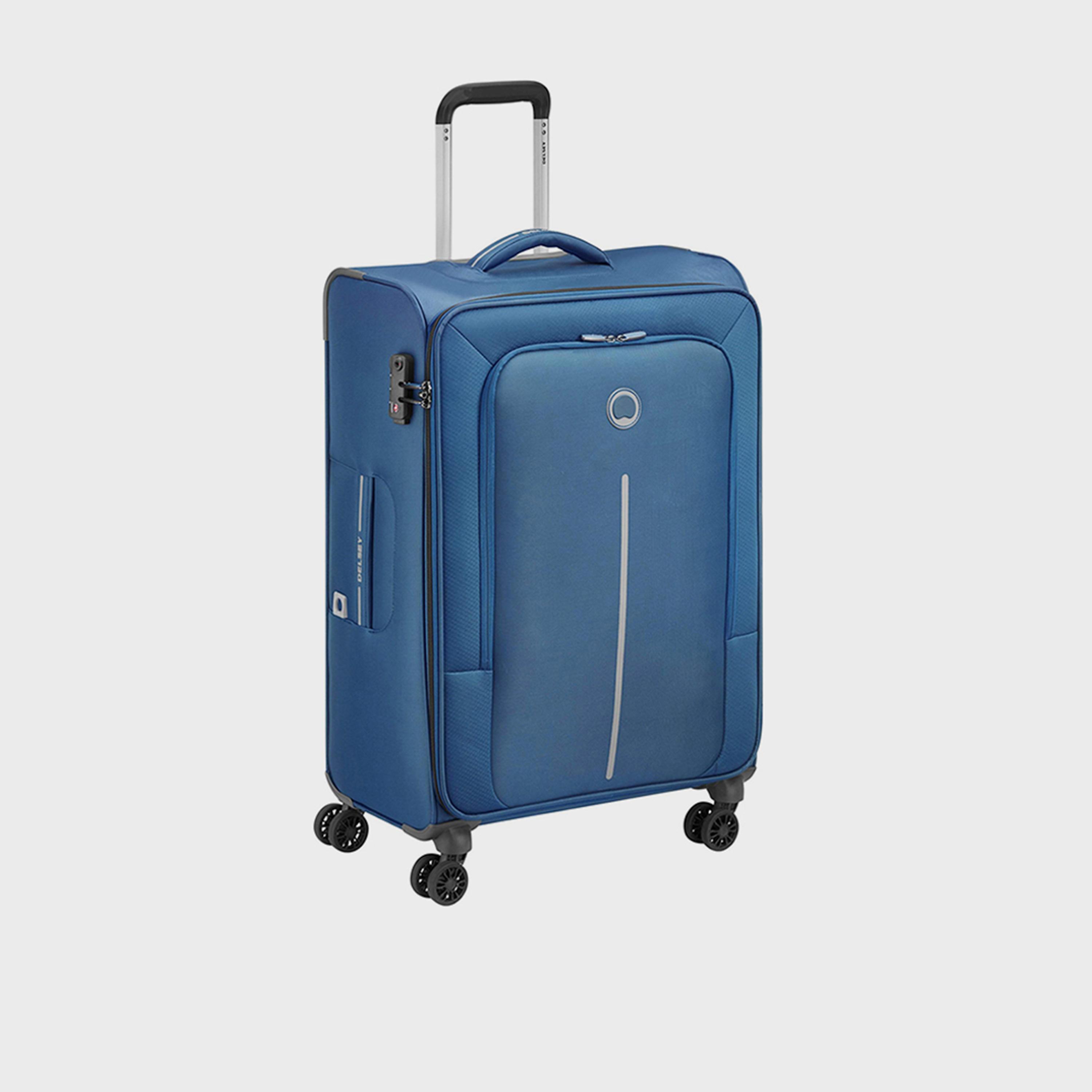 Delsey Caracas 70 CM Medium Check-in Polyester Soft Sided 4-Wheeler Spinner Trolley Bag with TSA Combination Lock-travel-luggagesandbags-luggage-image-1