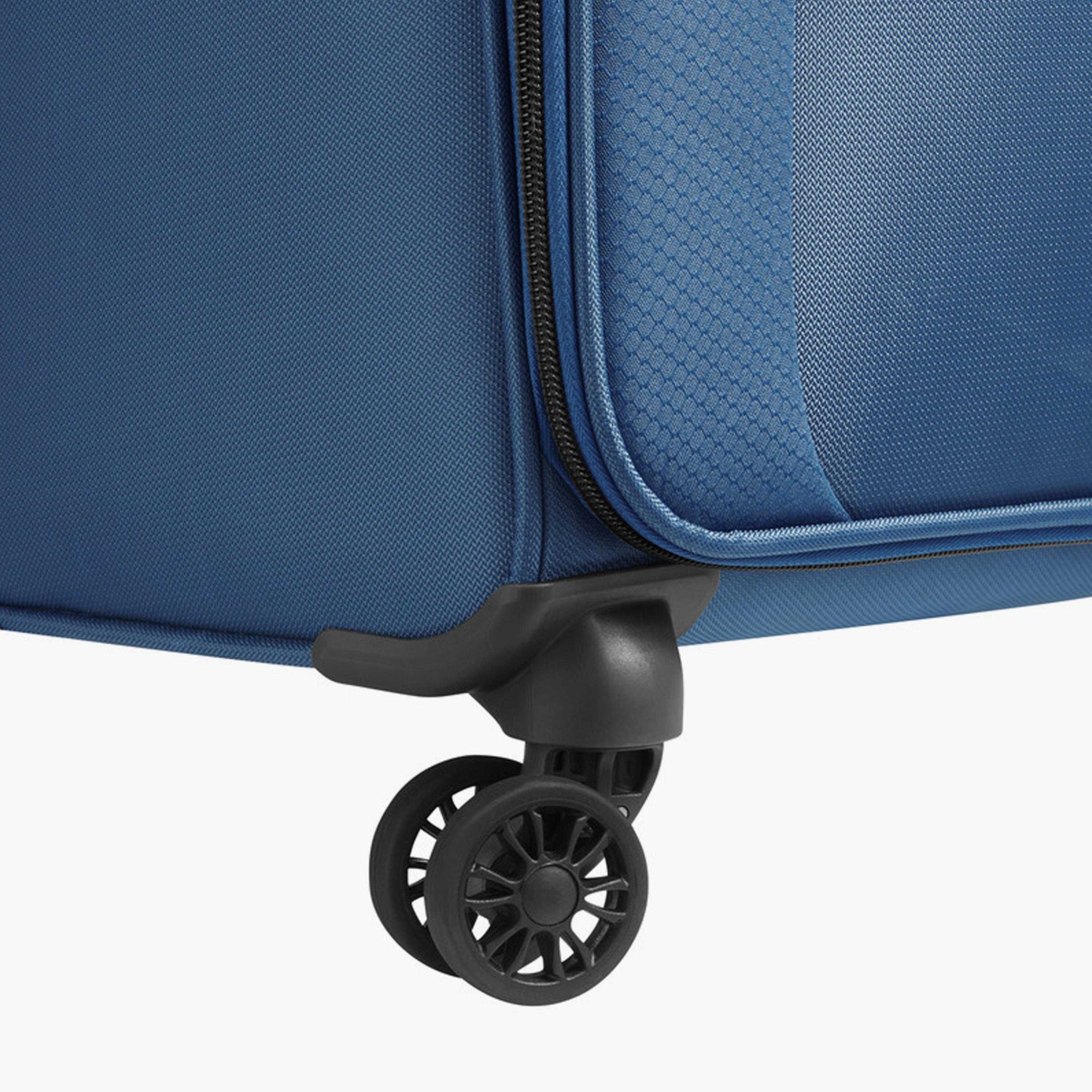 Delsey Caracas 82 CM Large Check-in Polyester Soft Sided 4-Wheeler Spinner Trolley Bag with TSA Combination Lock-travel-luggagesandbags-luggage-image-6