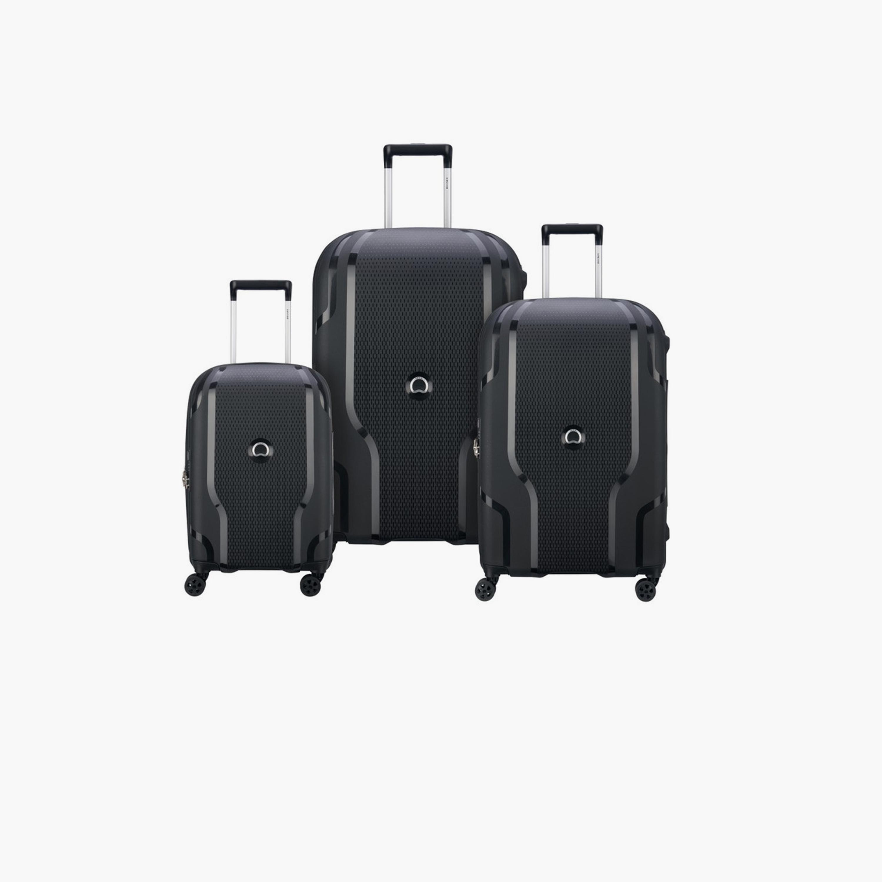 Delsey Clavel Set of 3 Polypropylene Hard Sided 4-Wheeler Spinner Trolley Bag with TSA Combination Lock-travel-luggagesandbags-luggage-image-1