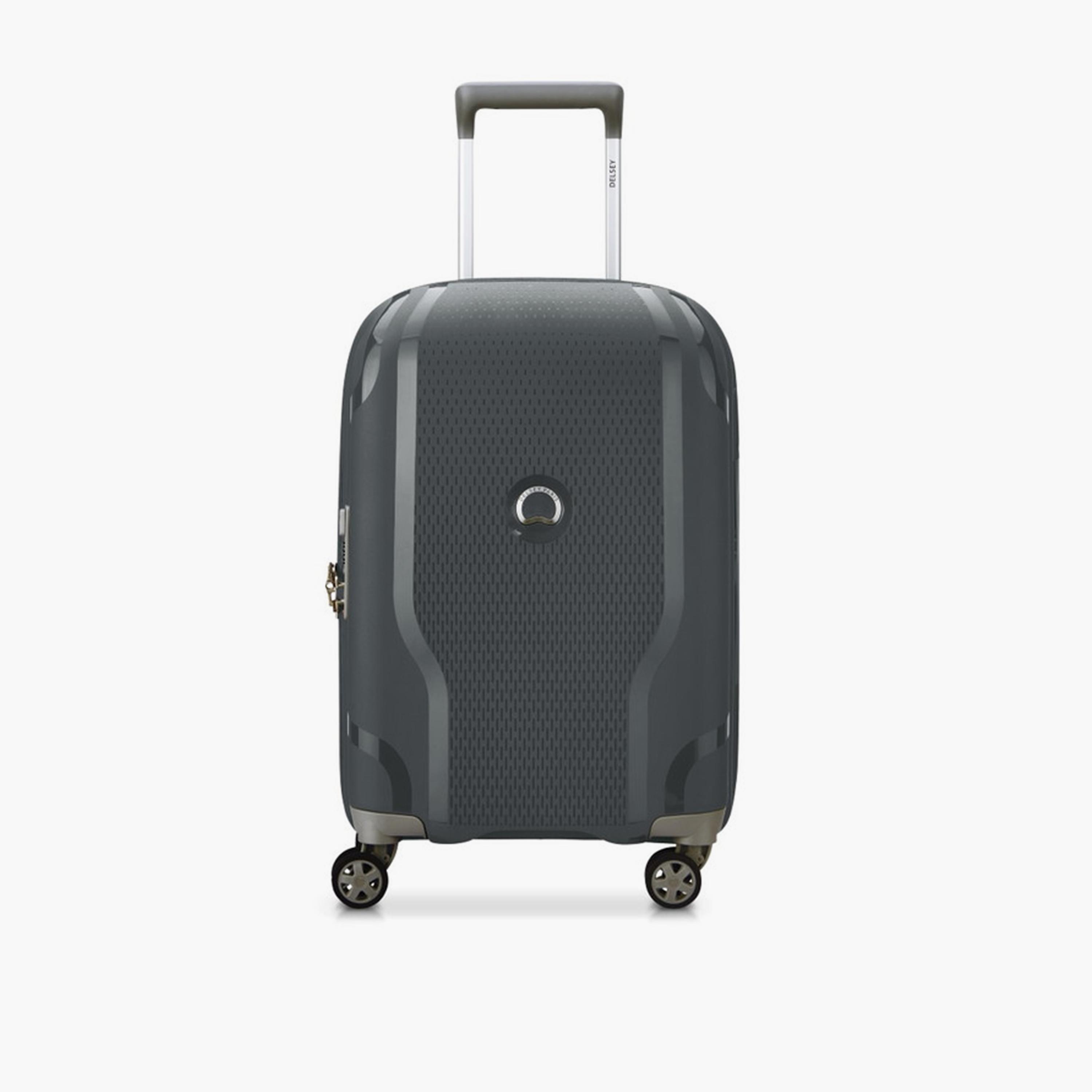 Delsey Caracas 55 CM Small Cabin Polypropylene Hard Sided 4-Wheeler Spinner Trolley Bag with TSA Combination Lock-travel-luggagesandbags-luggage-image-1