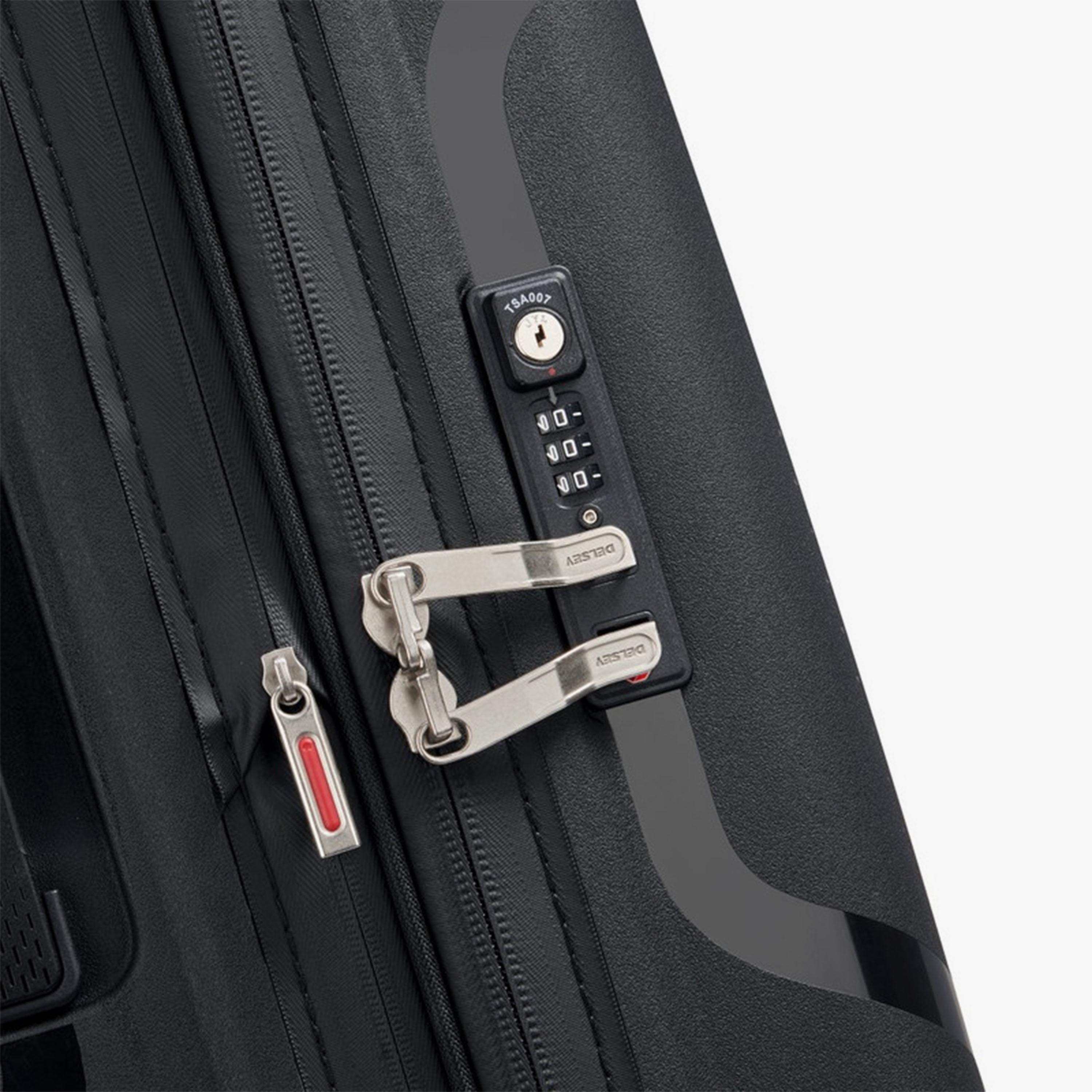 Delsey Caracas 55 CM Small Cabin Polypropylene Hard Sided 4-Wheeler Spinner Trolley Bag with TSA Combination Lock-travel-luggagesandbags-luggage-image-7