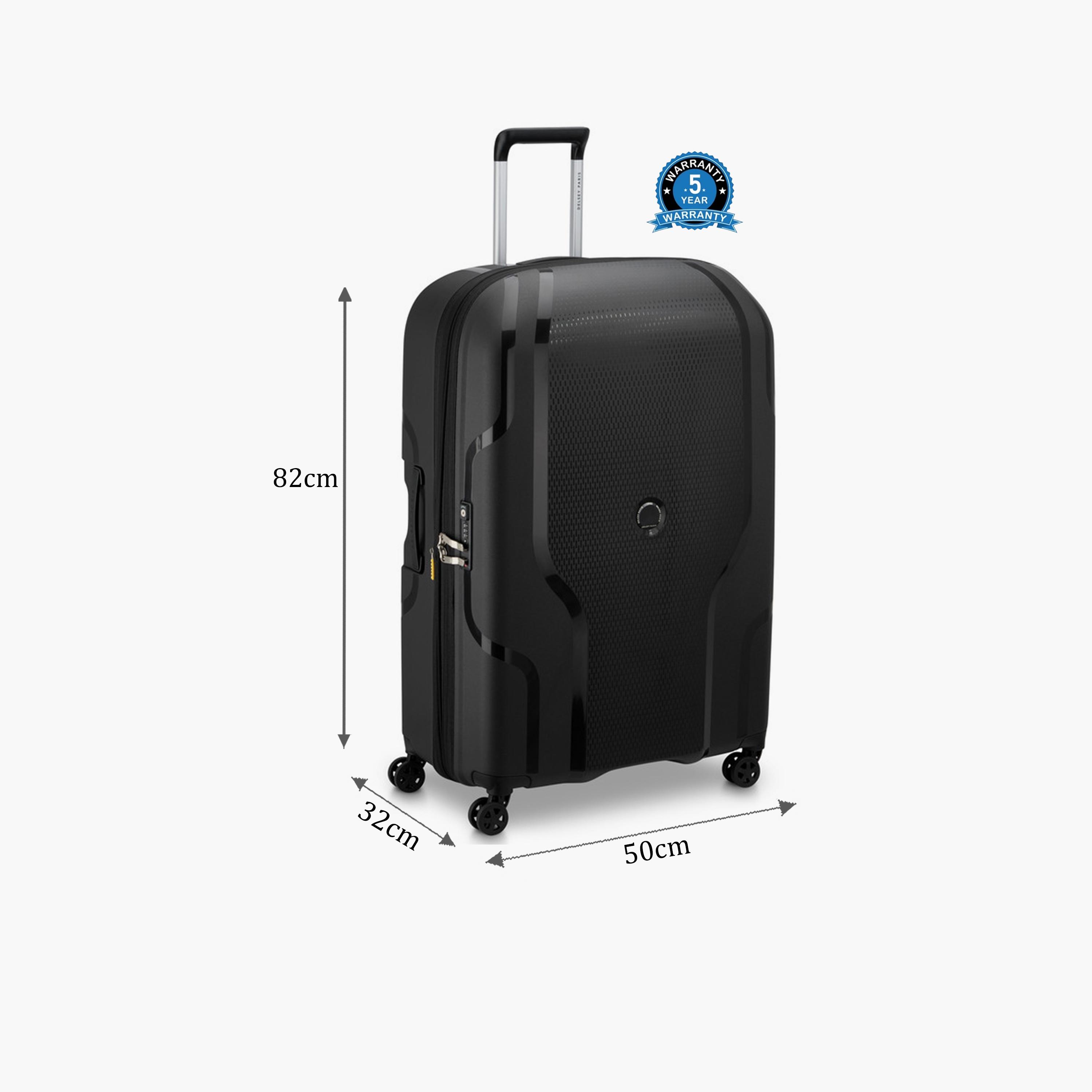 Delsey Caracas 83 CM Large Check-in Polypropylene Hard Sided 4-Wheeler Spinner Trolley Bag with TSA Combination Lock-travel-luggagesandbags-luggage-image-2