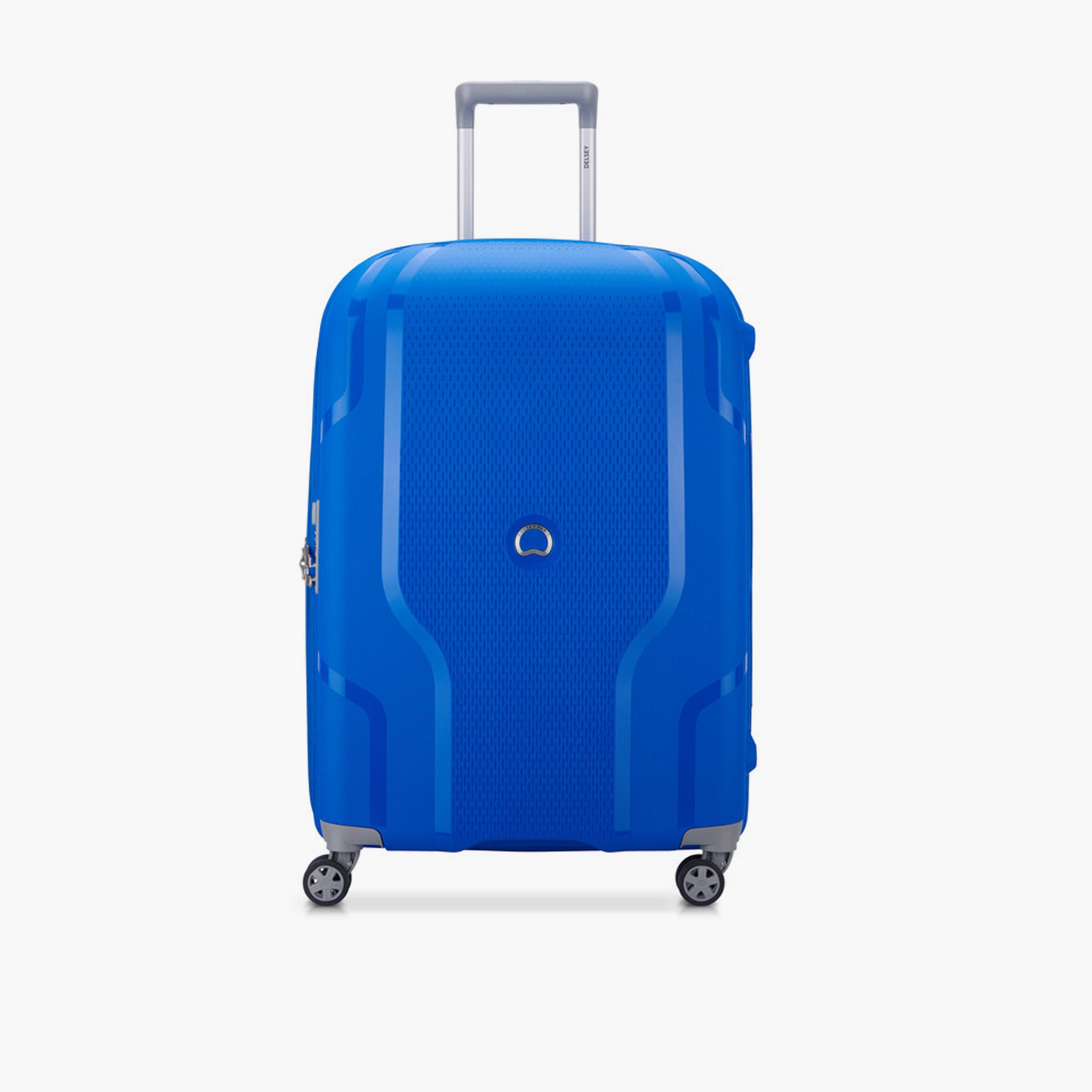 Delsey Caracas 83 CM Large Check-in Polypropylene Hard Sided 4-Wheeler Spinner Trolley Bag with TSA Combination Lock-travel-luggagesandbags-luggage-image-1