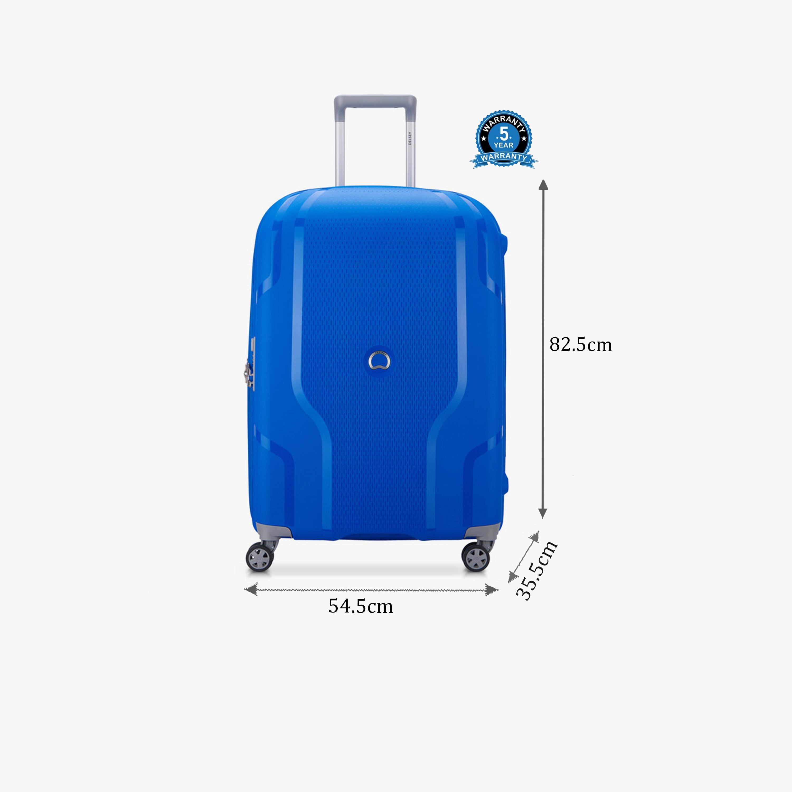 Delsey Caracas 83 CM Large Check-in Polypropylene Hard Sided 4-Wheeler Spinner Trolley Bag with TSA Combination Lock-travel-luggagesandbags-luggage-image-2