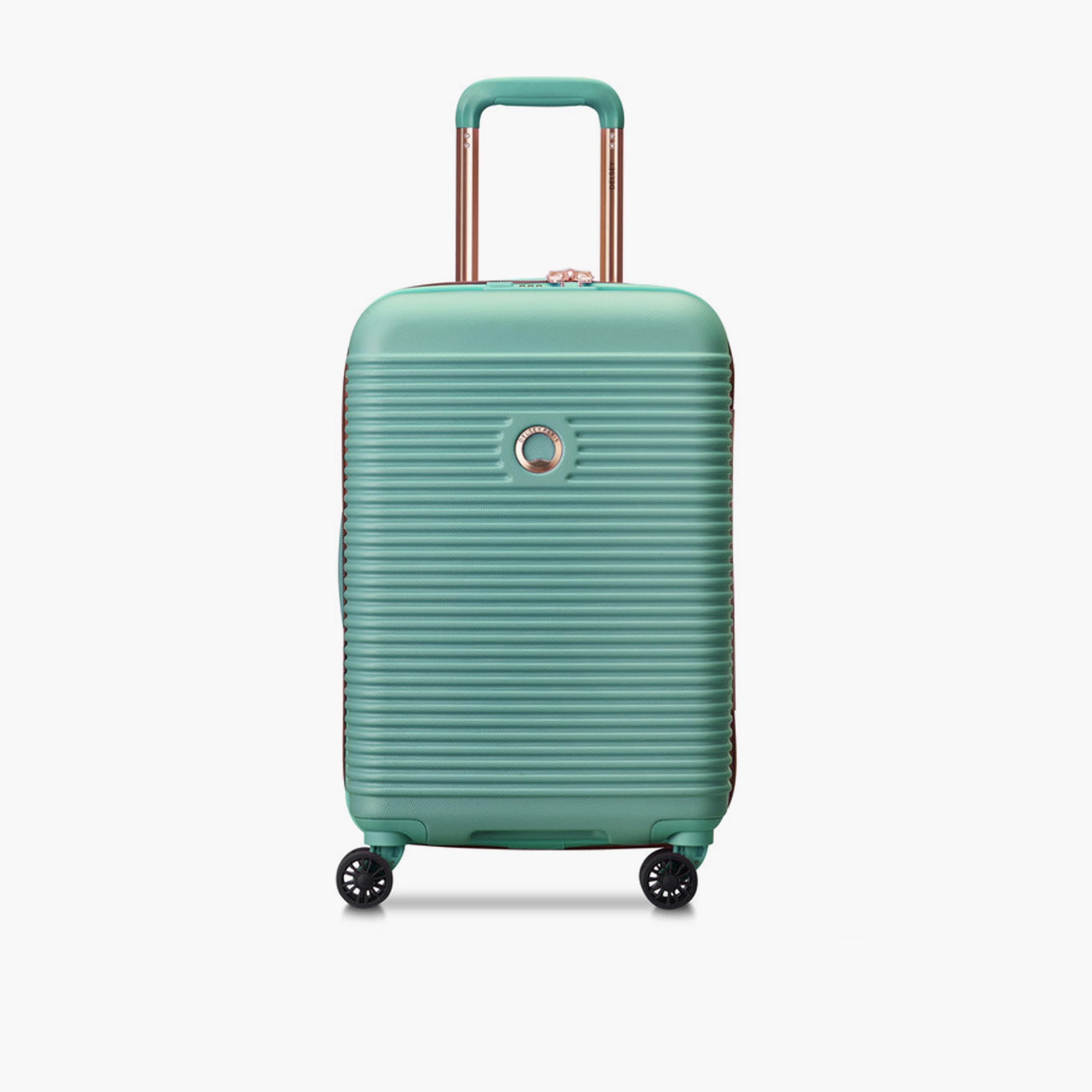 Delsey Freestyle 55 CM Small Cabin Polypropylene Hard Sided 4-Wheeler Spinner Trolley Bag with TSA Combination Lock-travel-luggagesandbags-luggage-image-1
