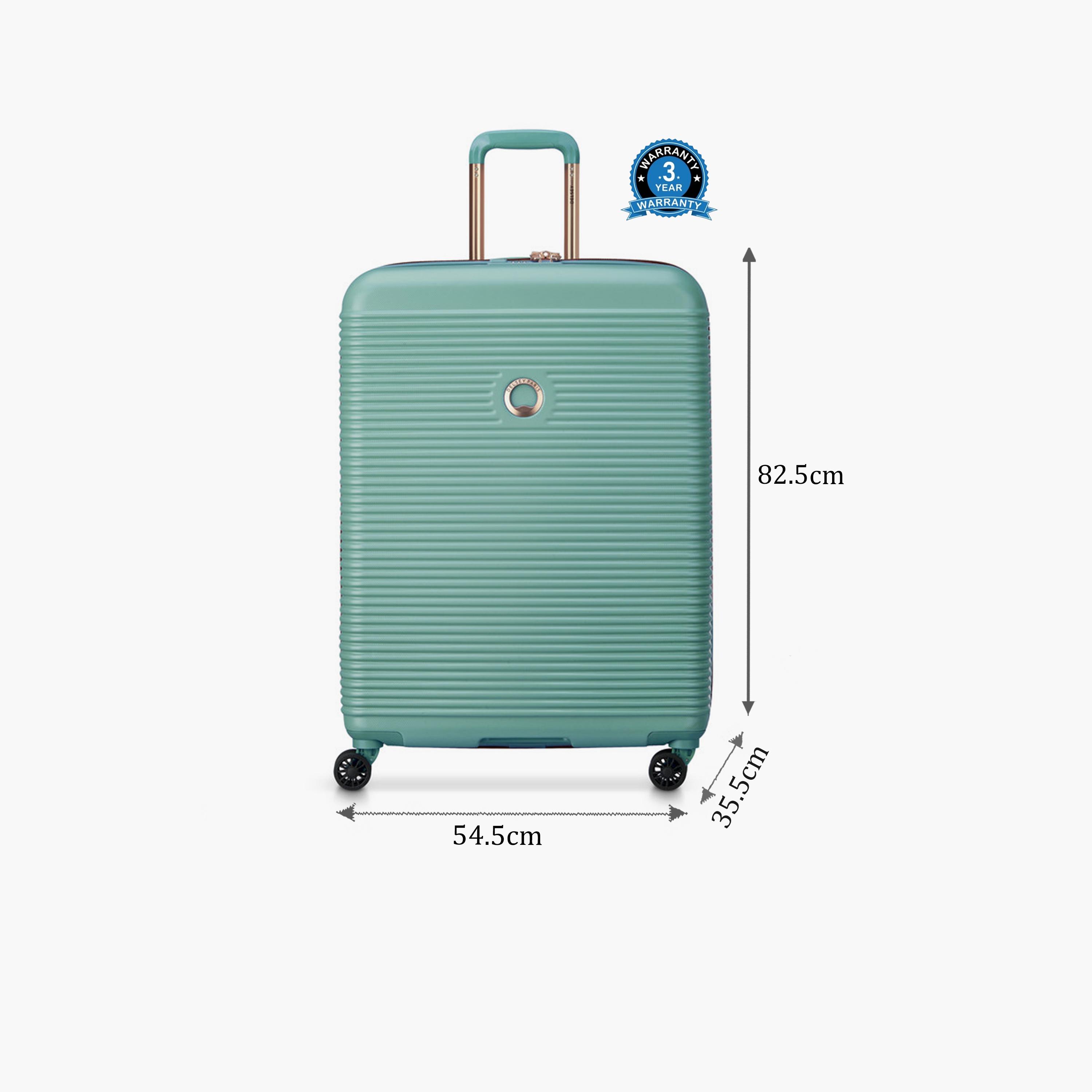 Delsey Freestyle 82 CM Large Check-in Polypropylene Hard Sided 4-Wheeler Spinner Trolley Bag with TSA Combination Lock-travel-luggagesandbags-luggage-image-2