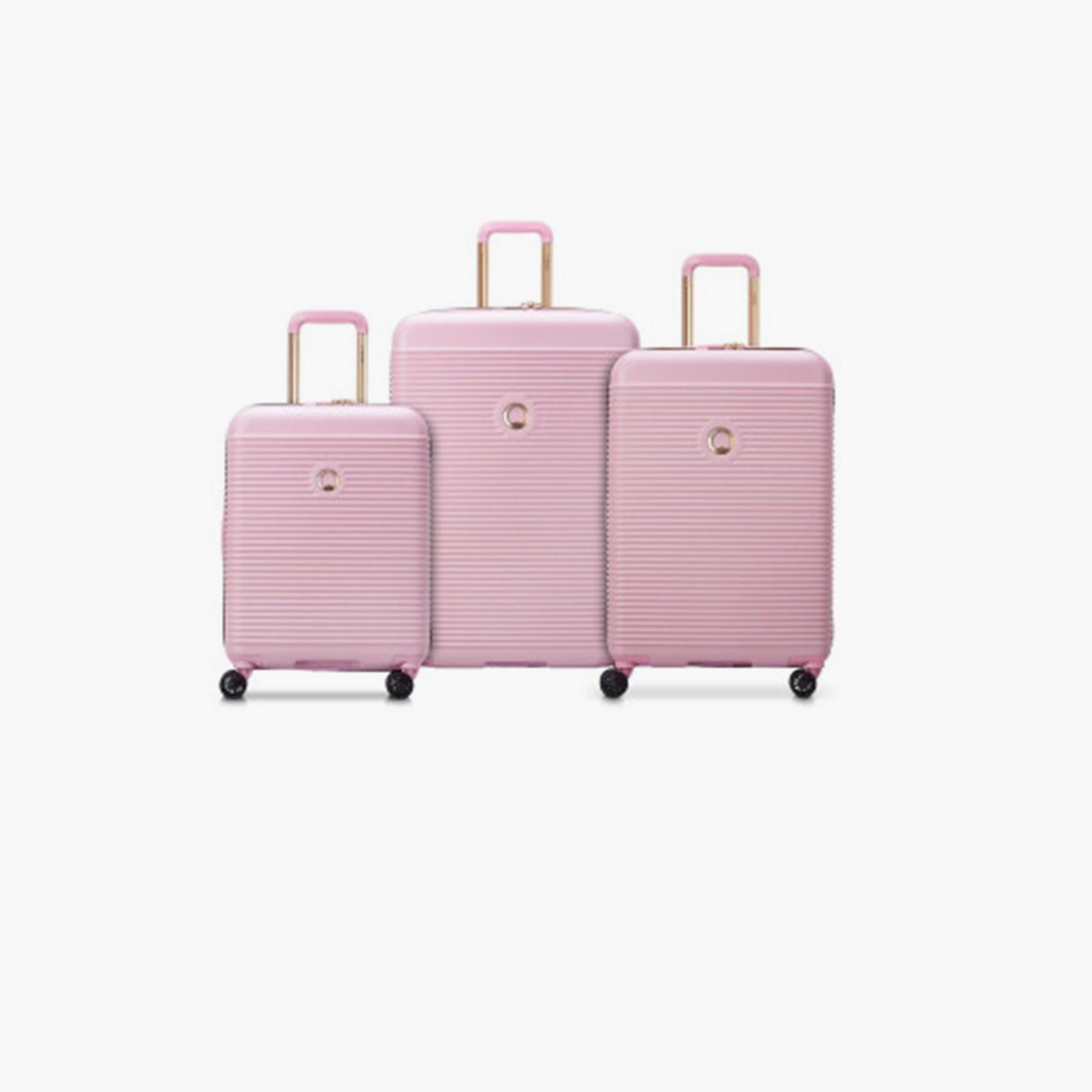 Delsey Freestyle Set of 3 Polypropylene Hard Sided 4-Wheeler Spinner Trolley Bag with TSA Combination Lock-travel-luggagesandbags-luggage-image-1