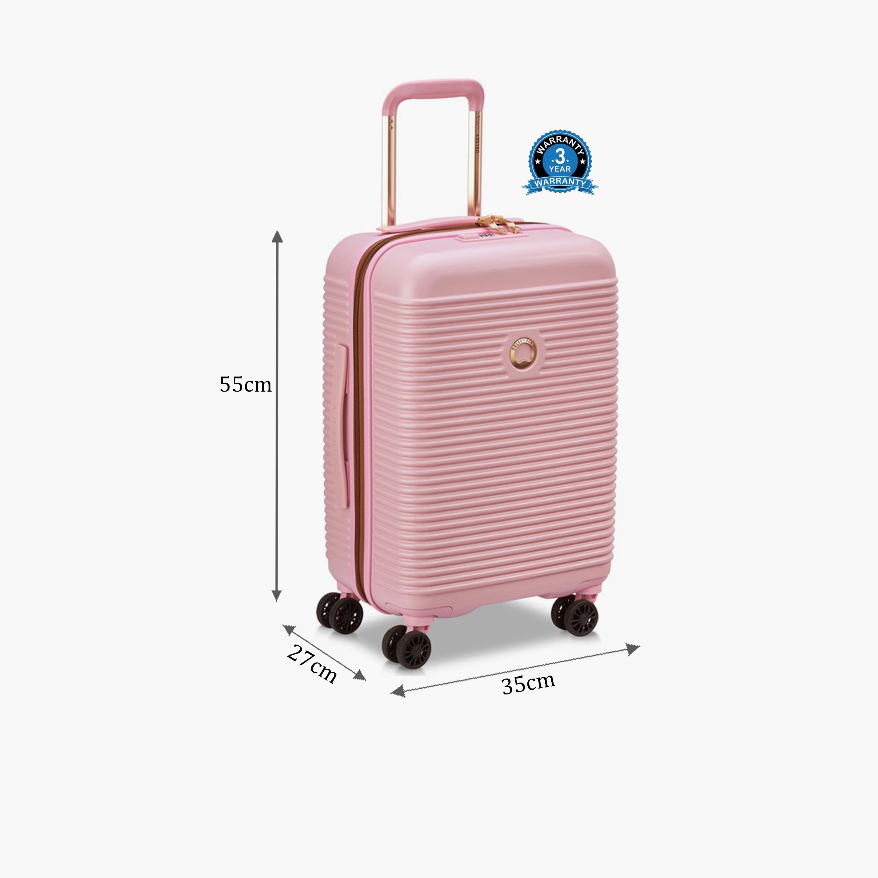 Delsey Freestyle 55 CM Small Cabin Polypropylene Hard Sided 4-Wheeler Spinner Trolley Bag with TSA Combination Lock-travel-luggagesandbags-luggage-image-2