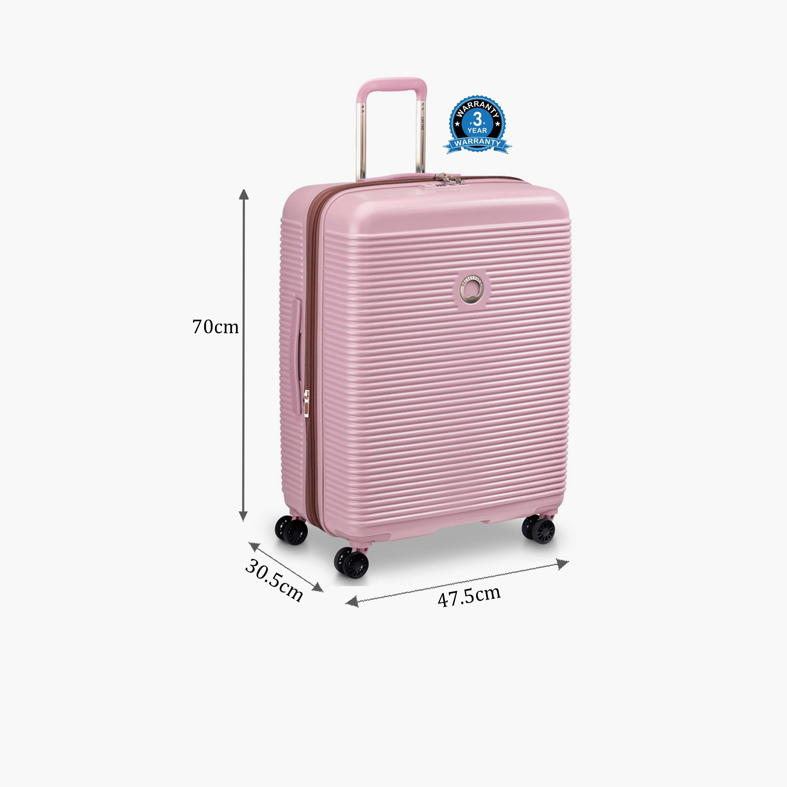 Delsey Freestyle 70 CM Medium Check-in Polypropylene Hard Sided 4-Wheeler Spinner Trolley Bag with TSA Combination Lock-travel-luggagesandbags-luggage-image-2