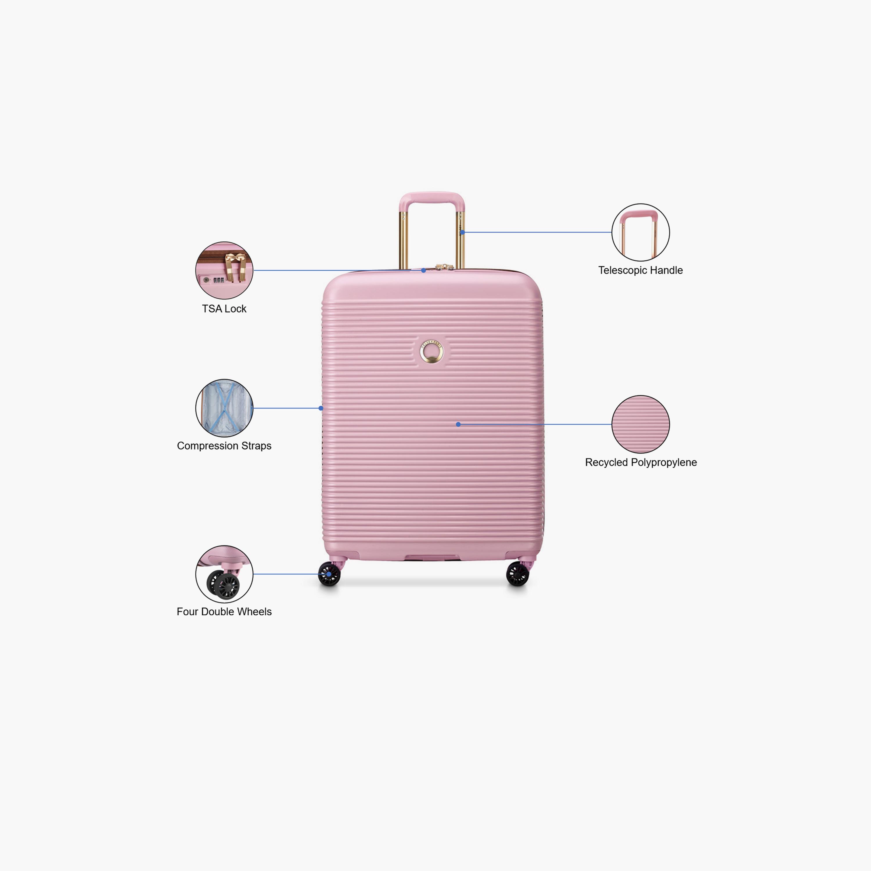 Delsey Freestyle 70 CM Medium Check-in Polypropylene Hard Sided 4-Wheeler Spinner Trolley Bag with TSA Combination Lock-travel-luggagesandbags-luggage-image-3