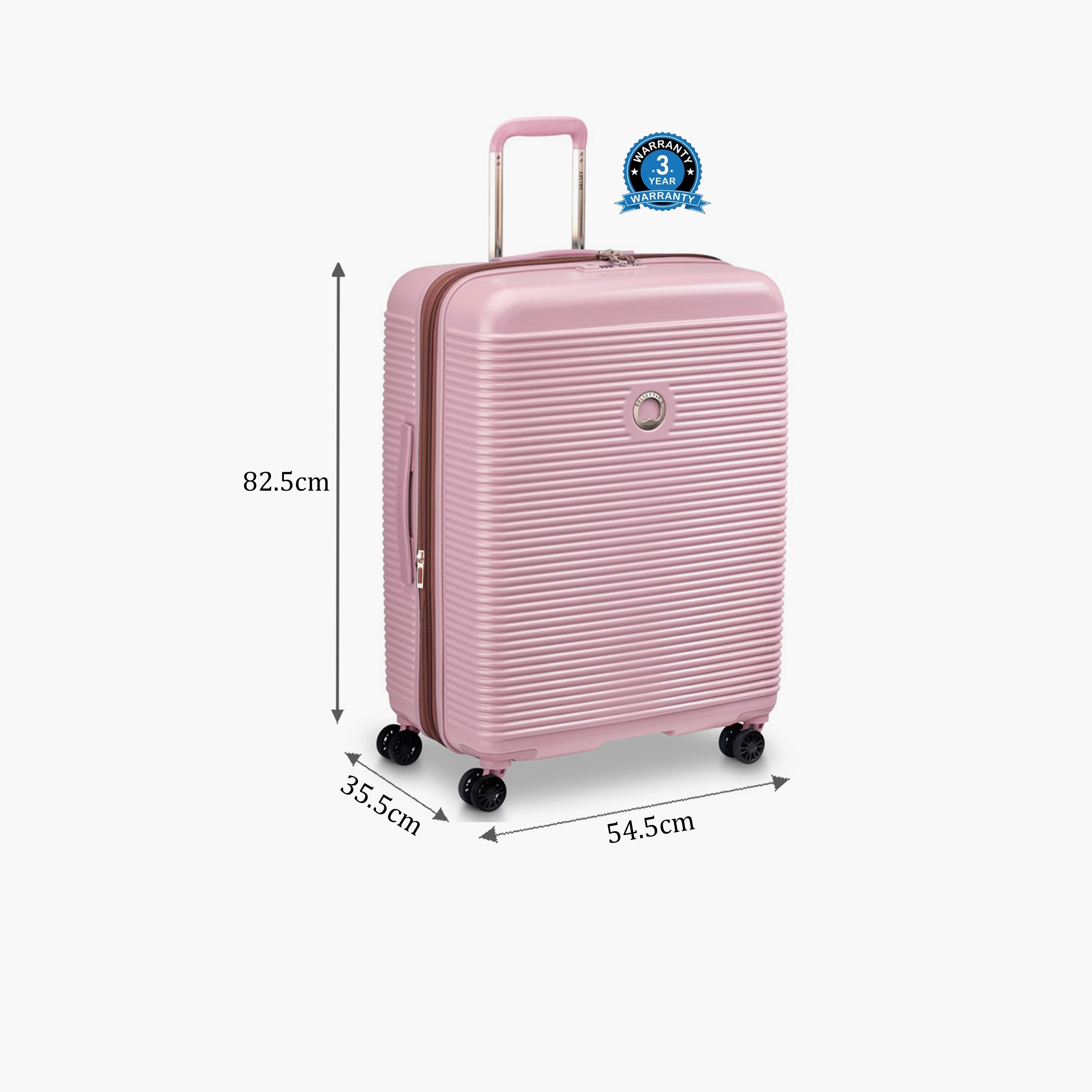Delsey Freestyle 82 CM Large Check-in Polypropylene Hard Sided 4-Wheeler Spinner Trolley Bag with TSA Combination Lock-travel-luggagesandbags-luggage-image-2