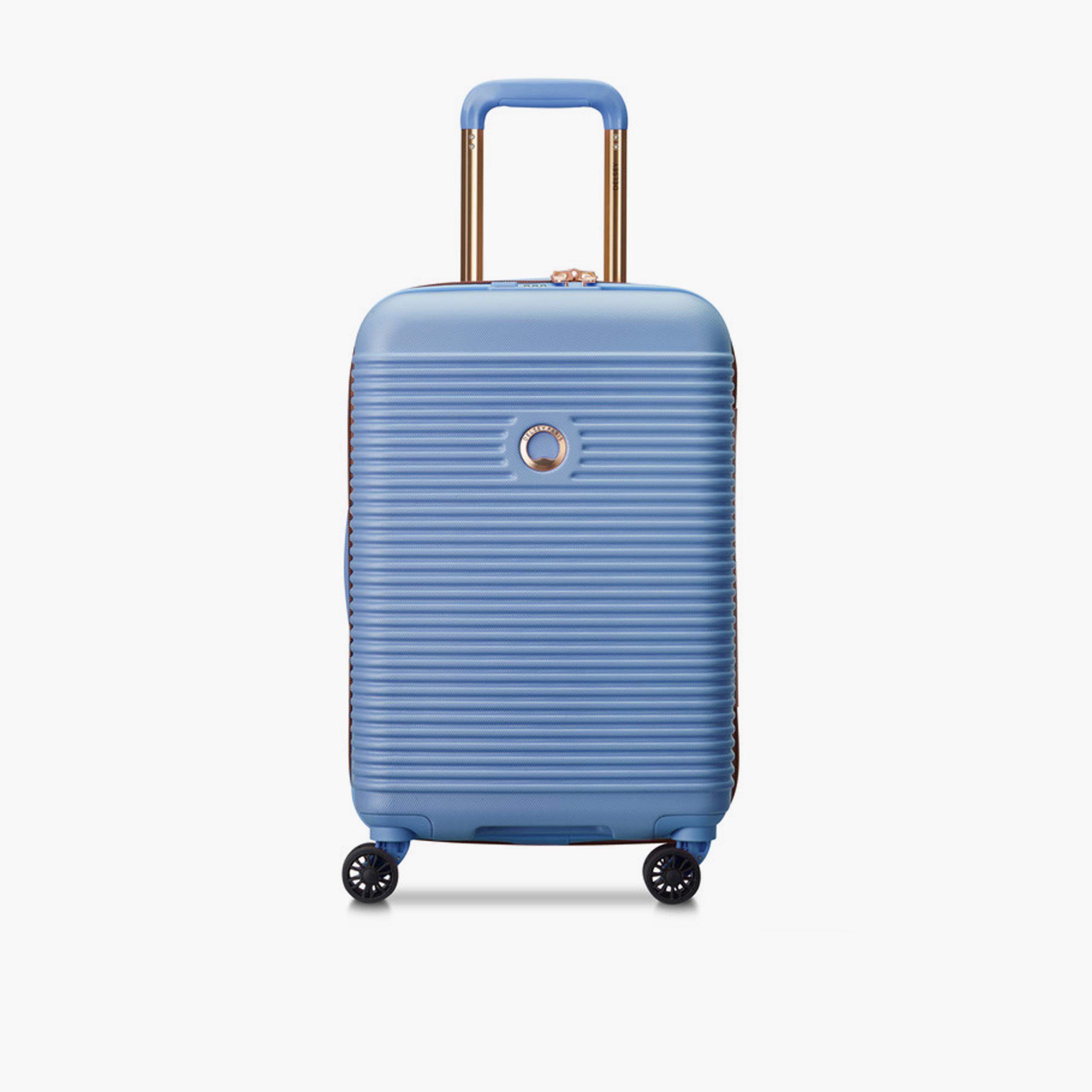 Delsey Freestyle 55 CM Small Cabin Polypropylene Hard Sided 4-Wheeler Spinner Trolley Bag with TSA Combination Lock-travel-luggagesandbags-luggage-image-1