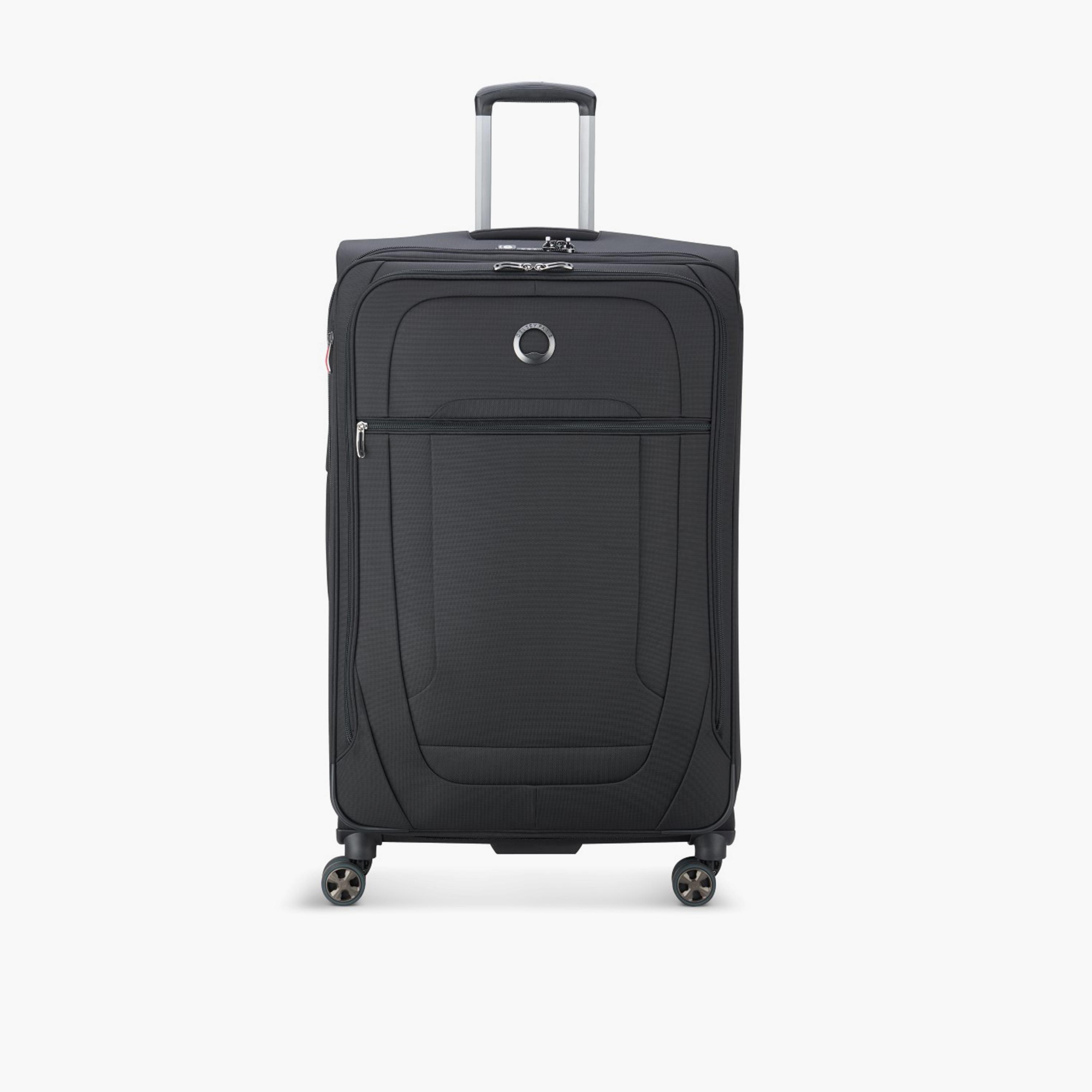 Delsey Helium DX 70 CM Large Check-in Polyester Soft Sided 4-Wheeler Spinner Trolley Bag with TSA Combination Lock-travel-luggagesandbags-luggage-image-1