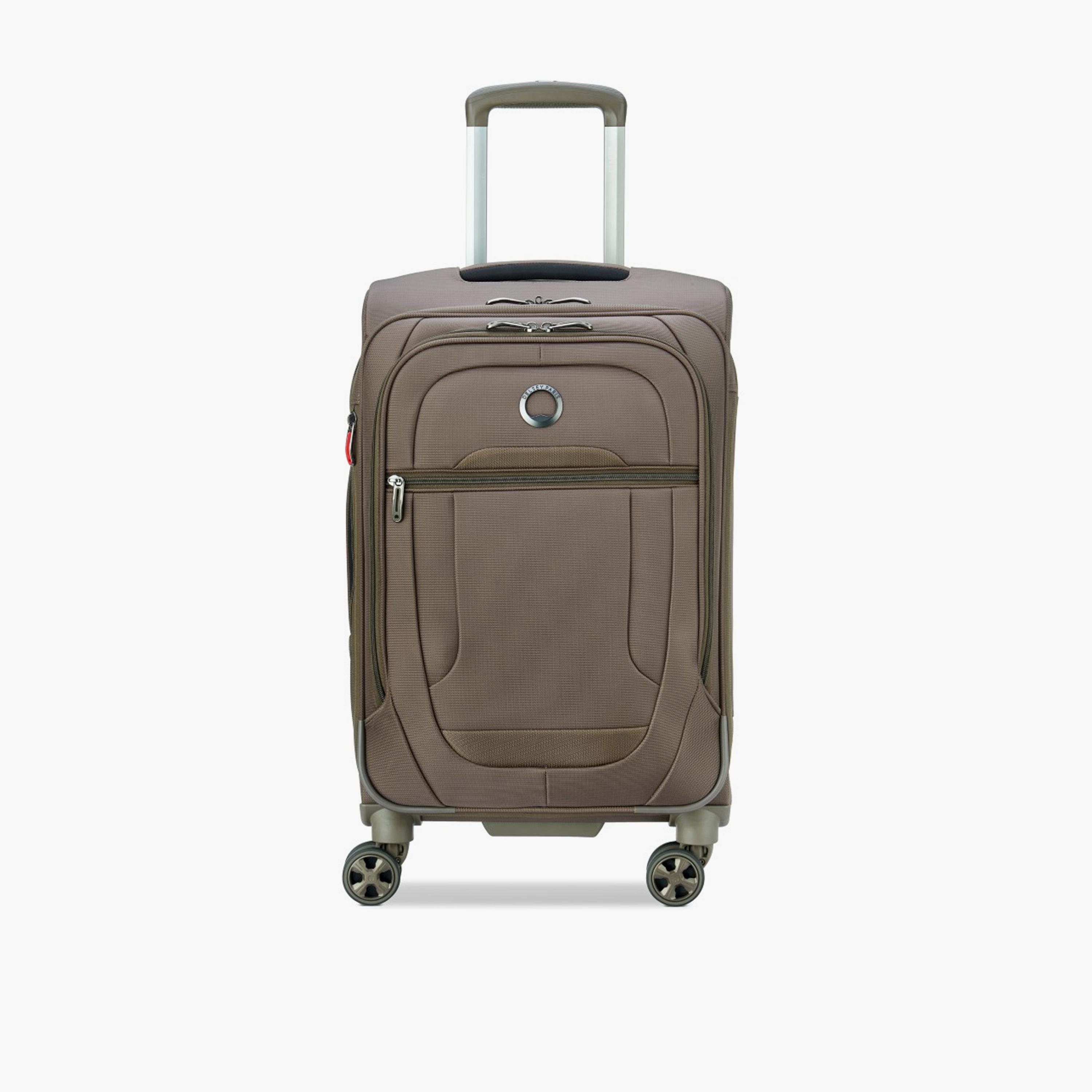Delsey Helium DX 55 CM Small Cabin Polyester Soft Sided 4-Wheeler Spinner Trolley Bag with TSA Combination Lock-travel-luggagesandbags-luggage-image-1