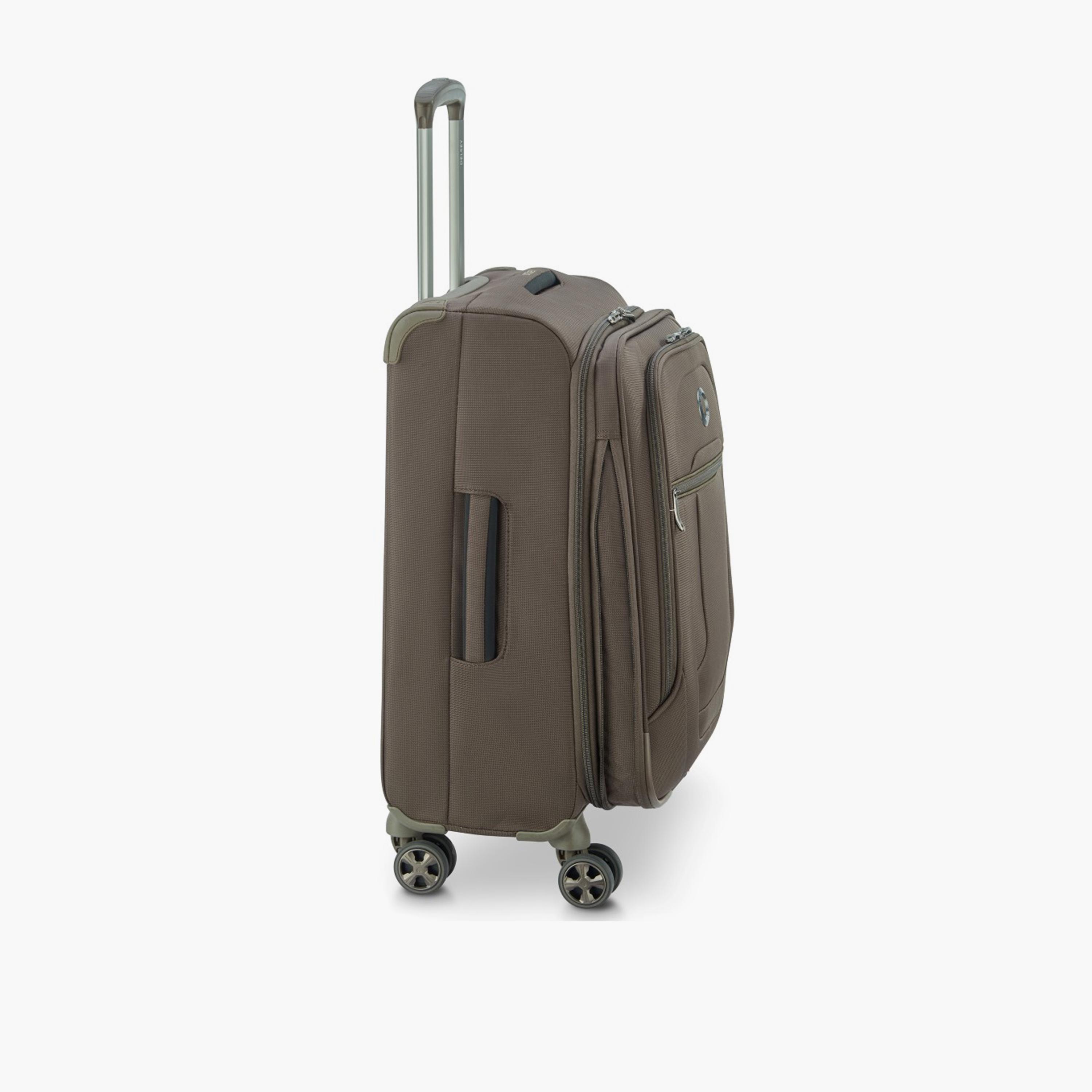 Delsey Helium DX 55 CM Small Cabin Polyester Soft Sided 4-Wheeler Spinner Trolley Bag with TSA Combination Lock-travel-luggagesandbags-luggage-image-5
