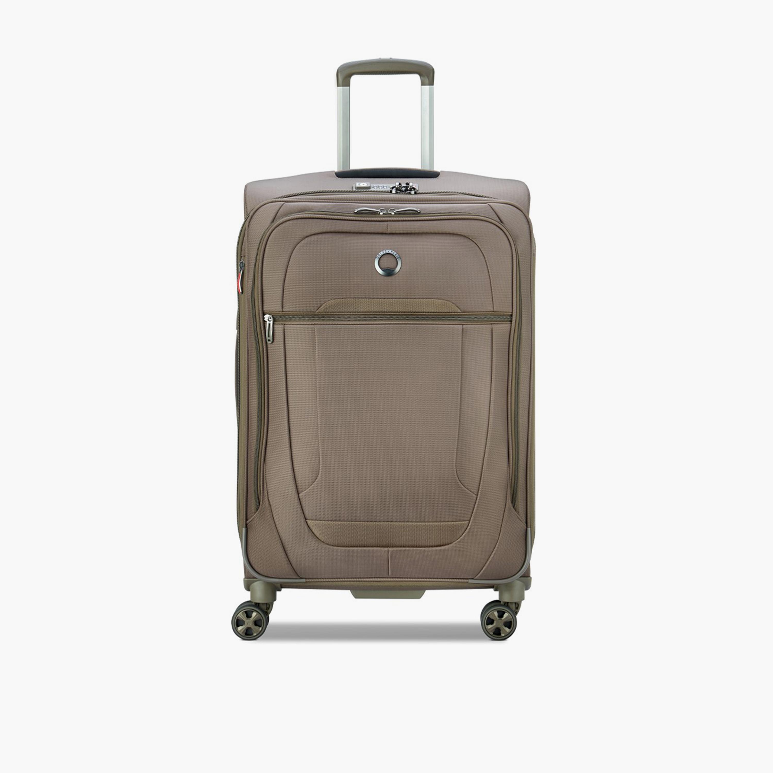 Delsey Helium DX 70 CM Medium Check-in Polyester Soft Sided 4-Wheeler Spinner Trolley Bag with TSA Combination Lock-travel-luggagesandbags-luggage-image-1