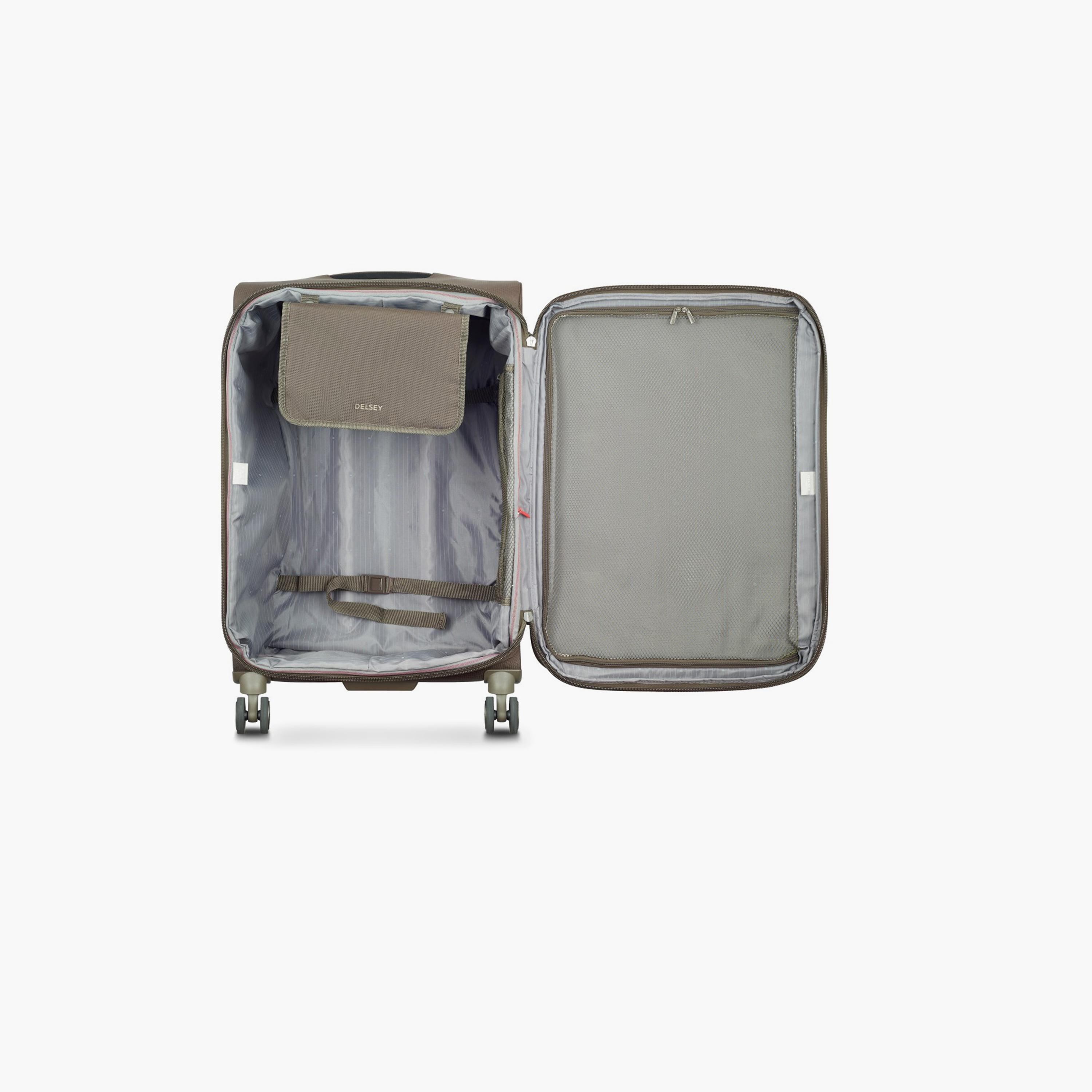 Delsey Helium DX 70 CM Medium Check-in Polyester Soft Sided 4-Wheeler Spinner Trolley Bag with TSA Combination Lock-travel-luggagesandbags-luggage-image-5