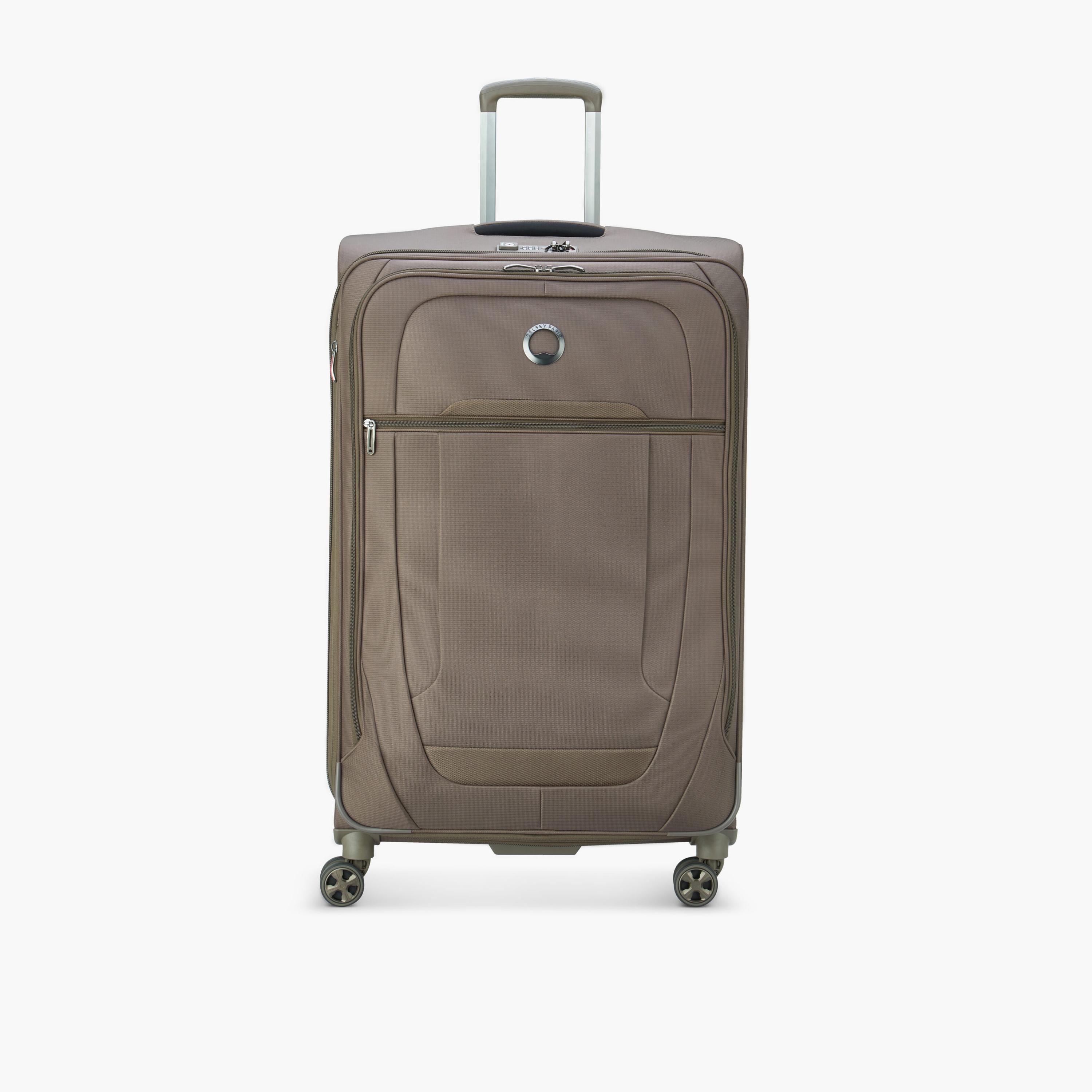 Delsey Helium DX 83 CM Large Check-in Polyester Soft Sided 4-Wheeler Spinner Trolley Bag with TSA Combination Lock-travel-luggagesandbags-luggage-image-1
