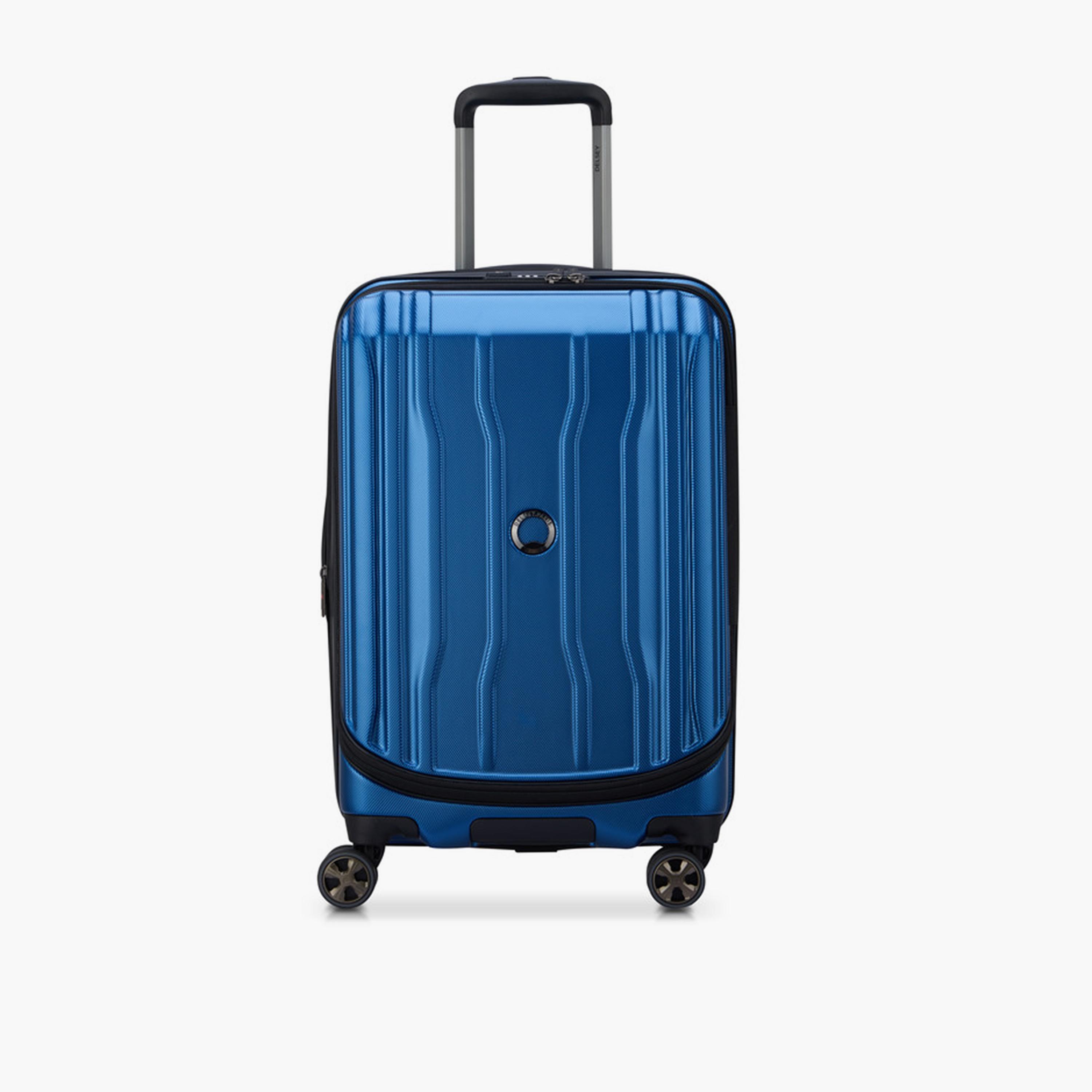 Delsey Cruise 58 CM Small Cabin Polycarbonate with ABS Hard Sided 4-Wheeler Spinner Trolley Bag with TSA Combination Lock-travel-luggagesandbags-luggage-image-1