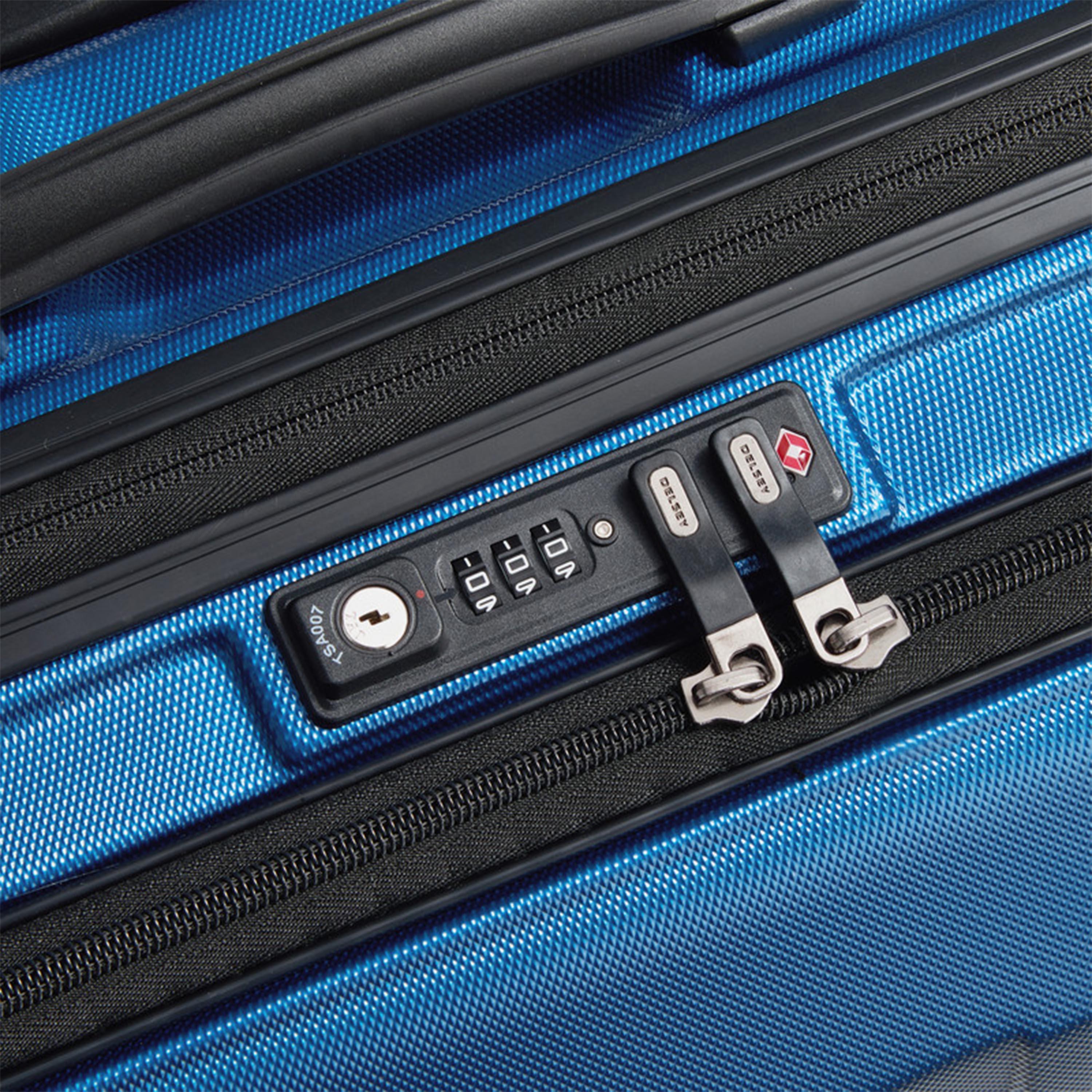 Delsey Cruise 58 CM Small Cabin Polycarbonate with ABS Hard Sided 4-Wheeler Spinner Trolley Bag with TSA Combination Lock-travel-luggagesandbags-luggage-image-7