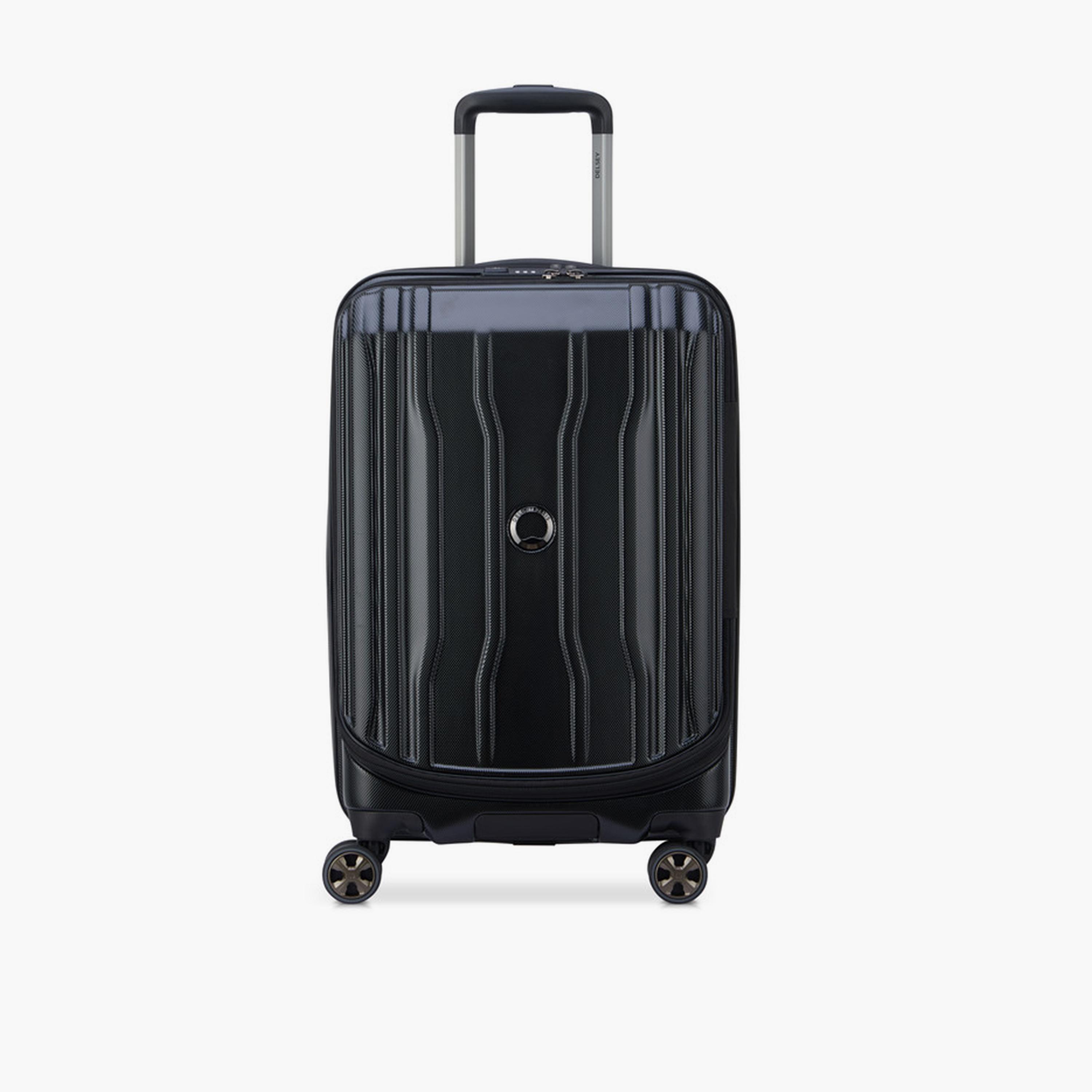 Delsey Cruise 58 CM Small Cabin Polycarbonate with ABS Hard Sided 4-Wheeler Spinner Trolley Bag with TSA Combination Lock-travel-luggagesandbags-luggage-image-1