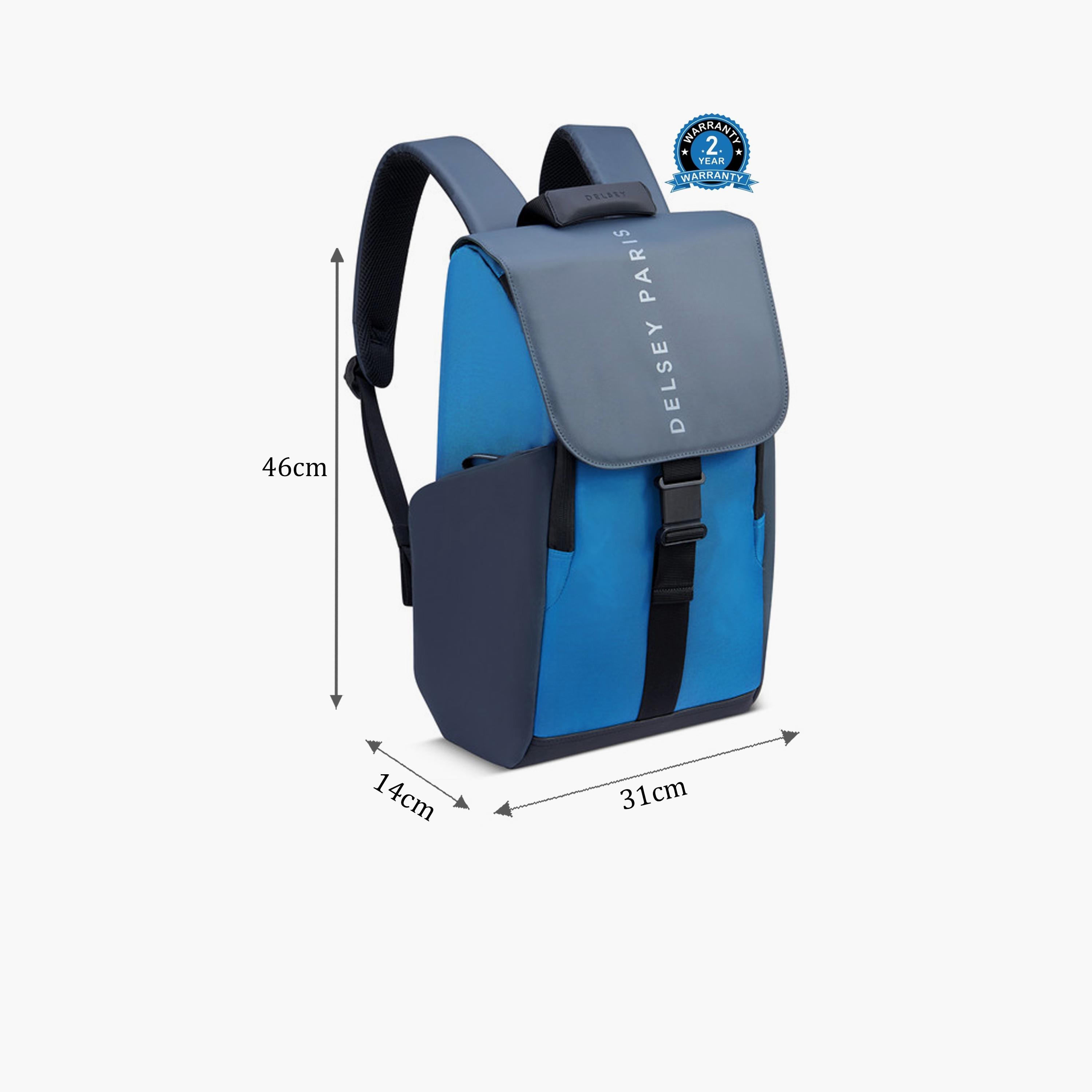 Delsey Securflap 21 L | 15 Inches Laptop Backpack, Polyester | 2020610-02-men-bags-image-2