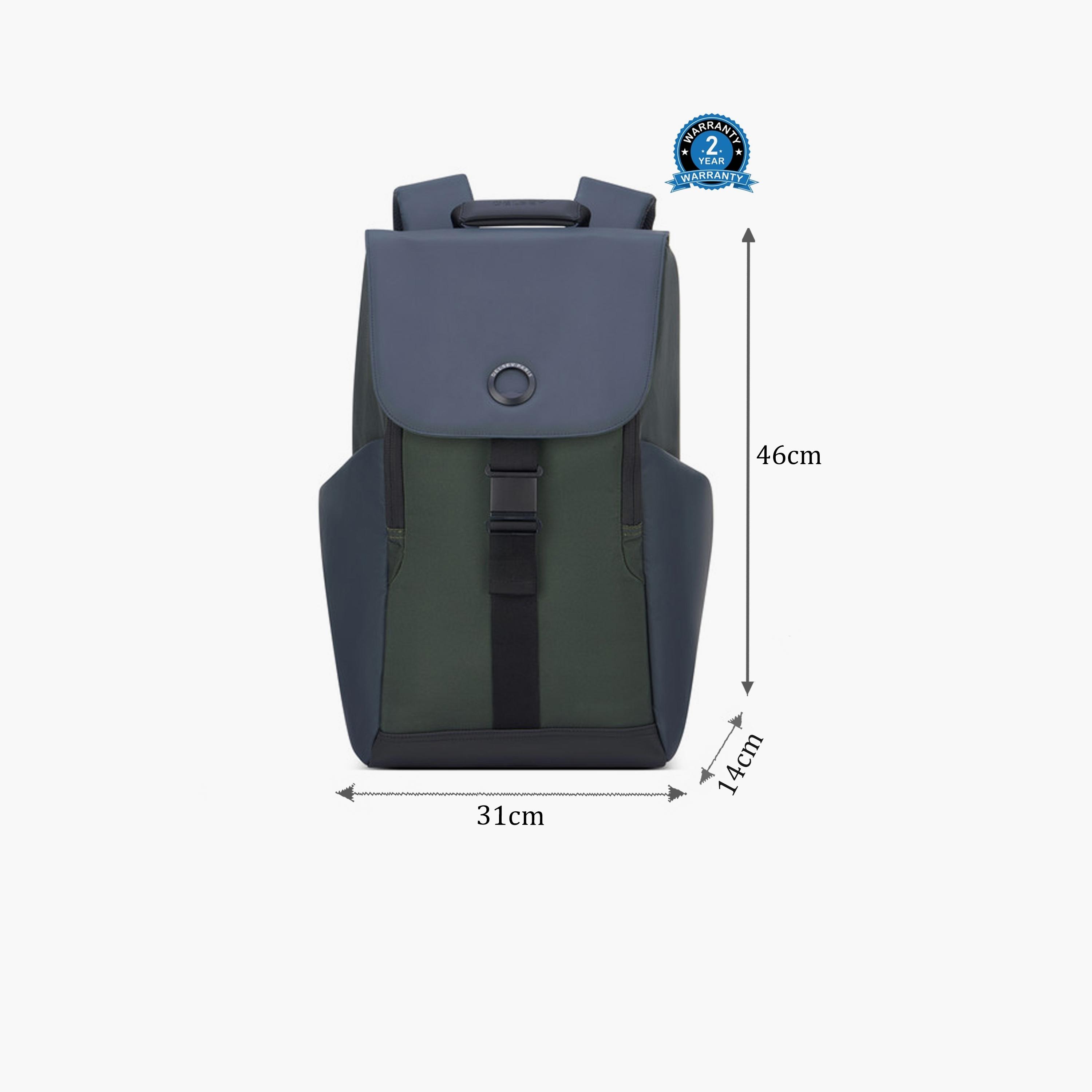 Delsey Securflap 21 L | 16 Inches Laptop Backpack, Polyester | 202061013-men-bags-image-2