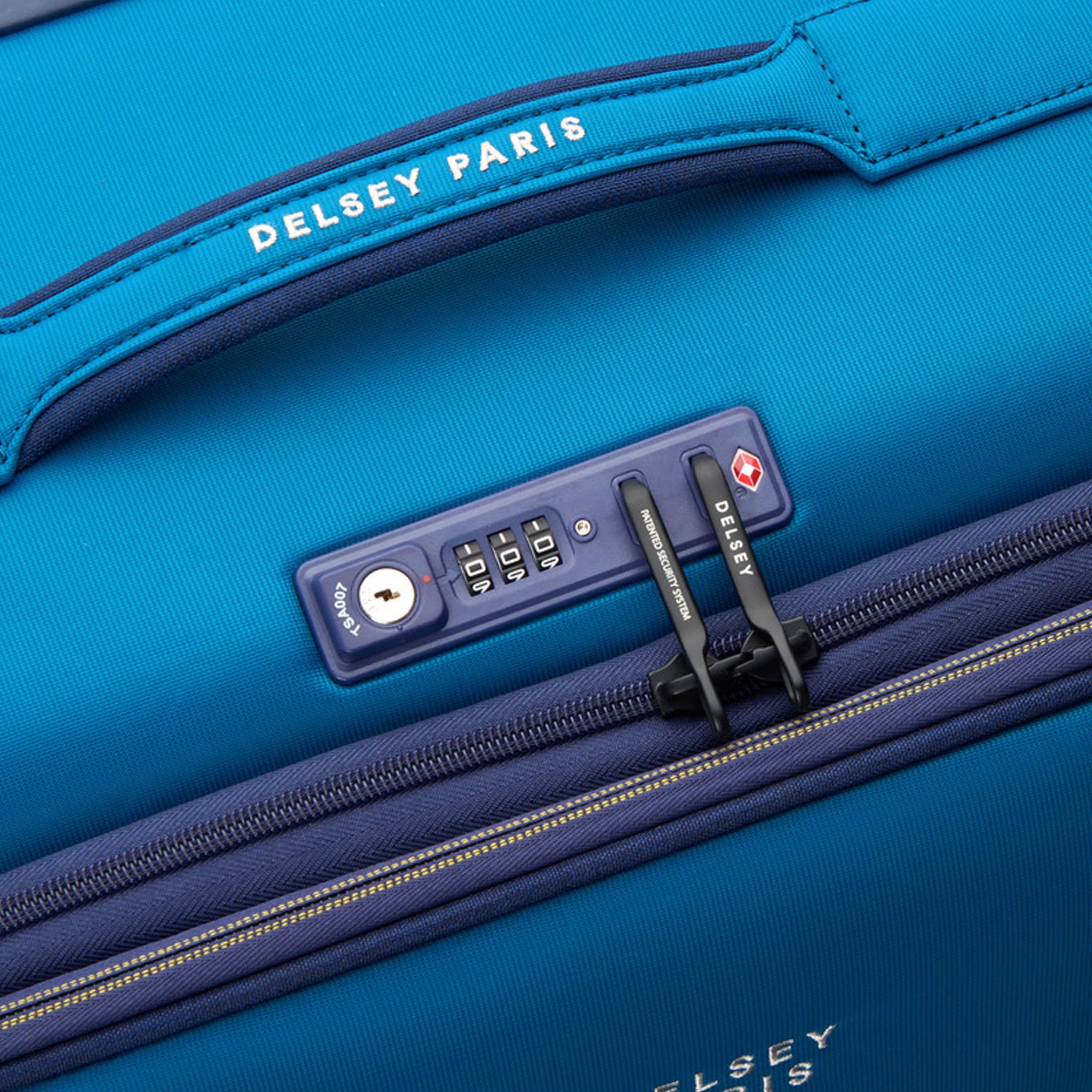 Delsey Brochant 3 67 CM Medium Check-in Polyester Soft Sided 4-Wheeler Spinner Trolley Bag with TSA Combination Lock-travel-luggagesandbags-luggage-image-6