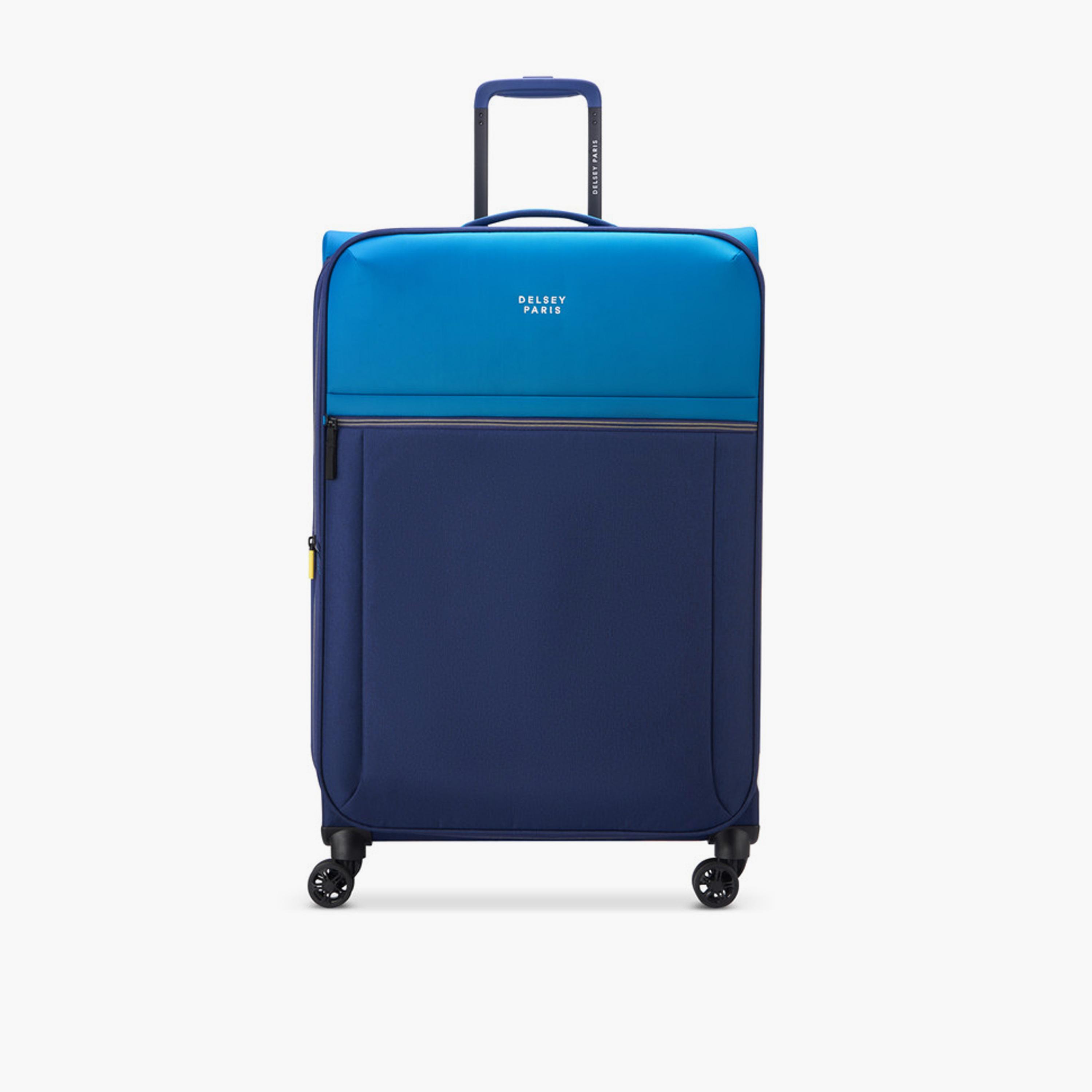 Delsey Brochant 3 78 CM Large Check-in Polyester Soft Sided 4-Wheeler Spinner Trolley Bag with TSA Combination Lock-travel-luggagesandbags-luggage-image-1