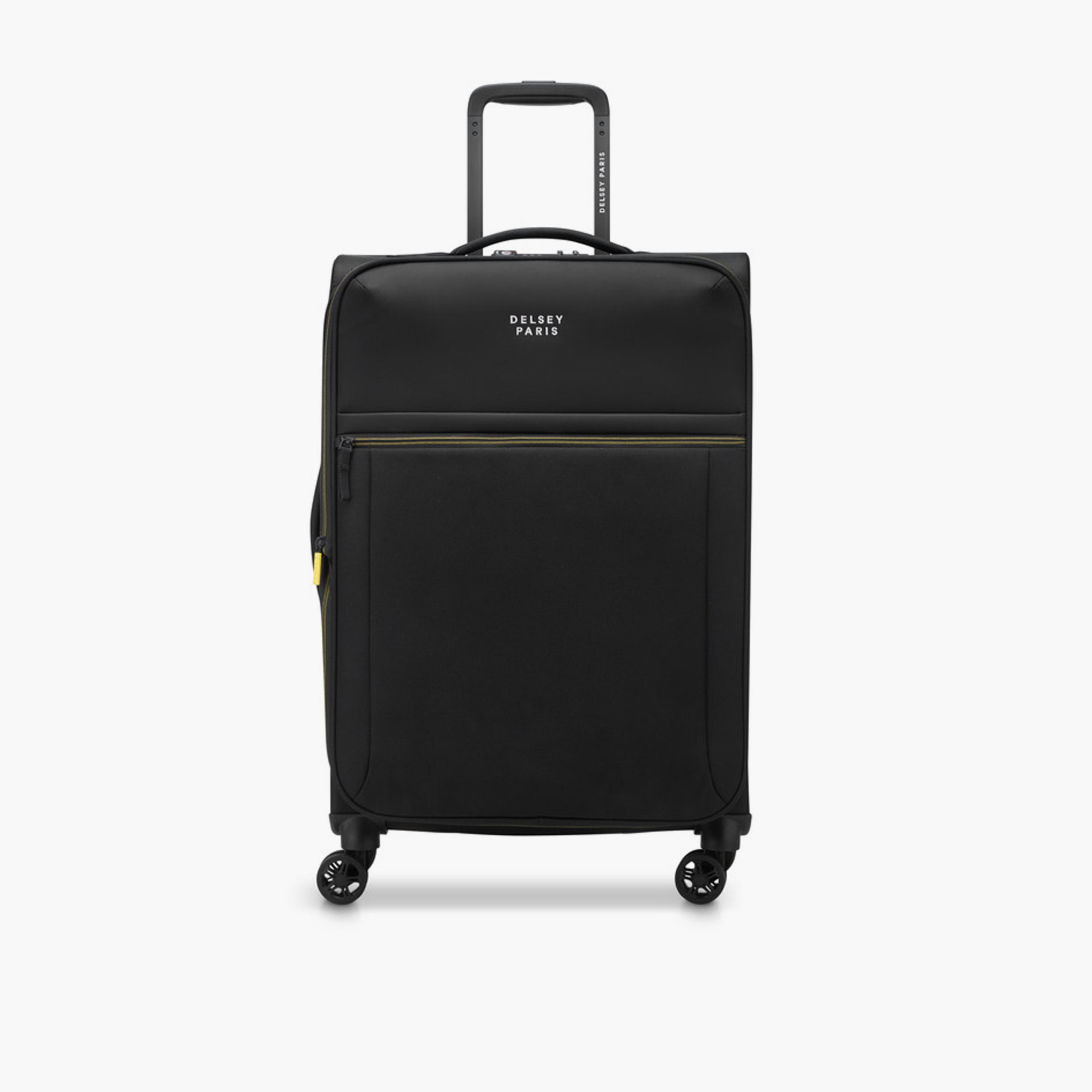 Delsey Brochant 3 67 CM Medium Check-in Polyester Soft Sided 4-Wheeler Spinner Trolley Bag with TSA Combination Lock-travel-luggagesandbags-luggage-image-1