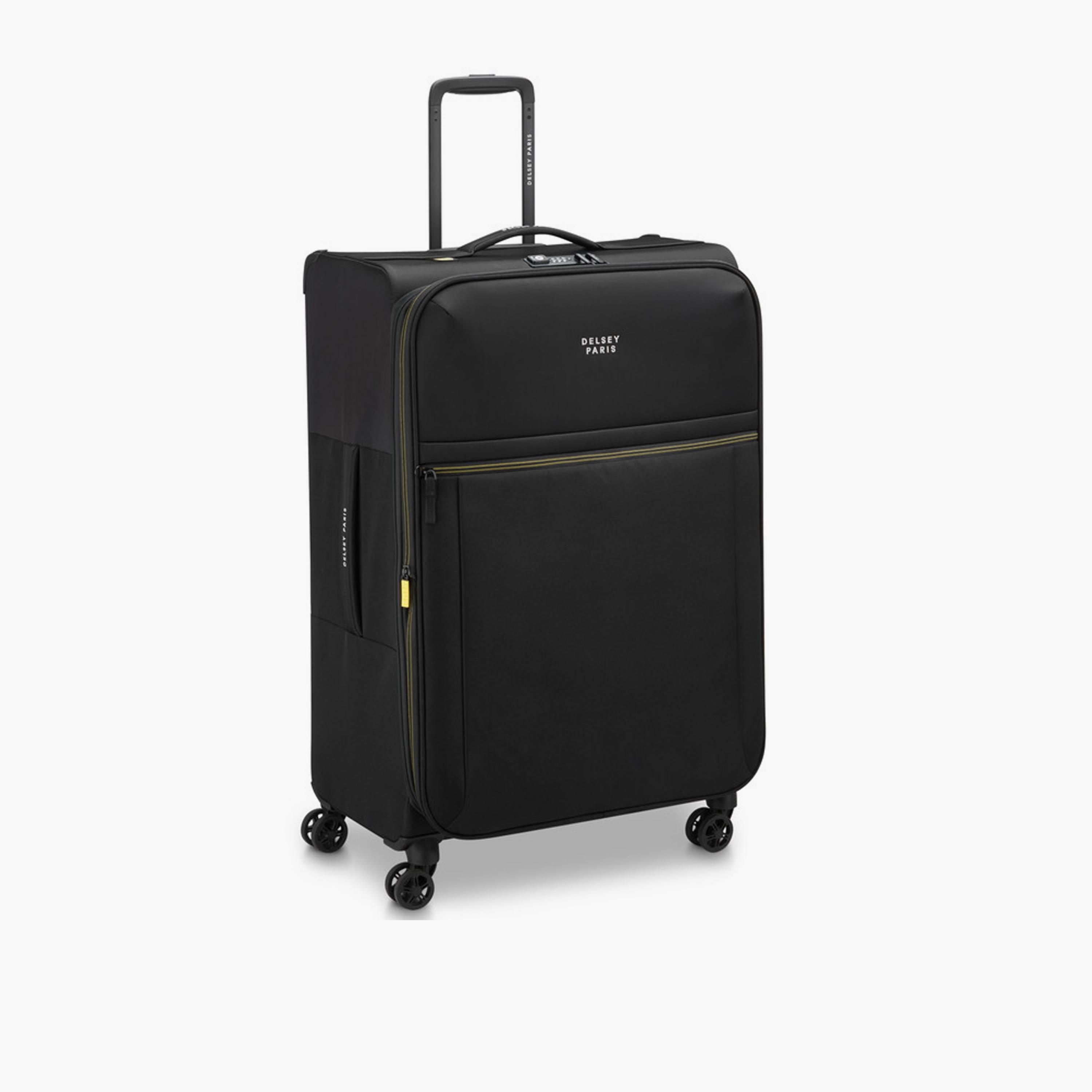Delsey Brochant 3 78 CM Large Check-in Polyester Soft Sided 4-Wheeler Spinner Trolley Bag with TSA Combination Lock-travel-luggagesandbags-luggage-image-1
