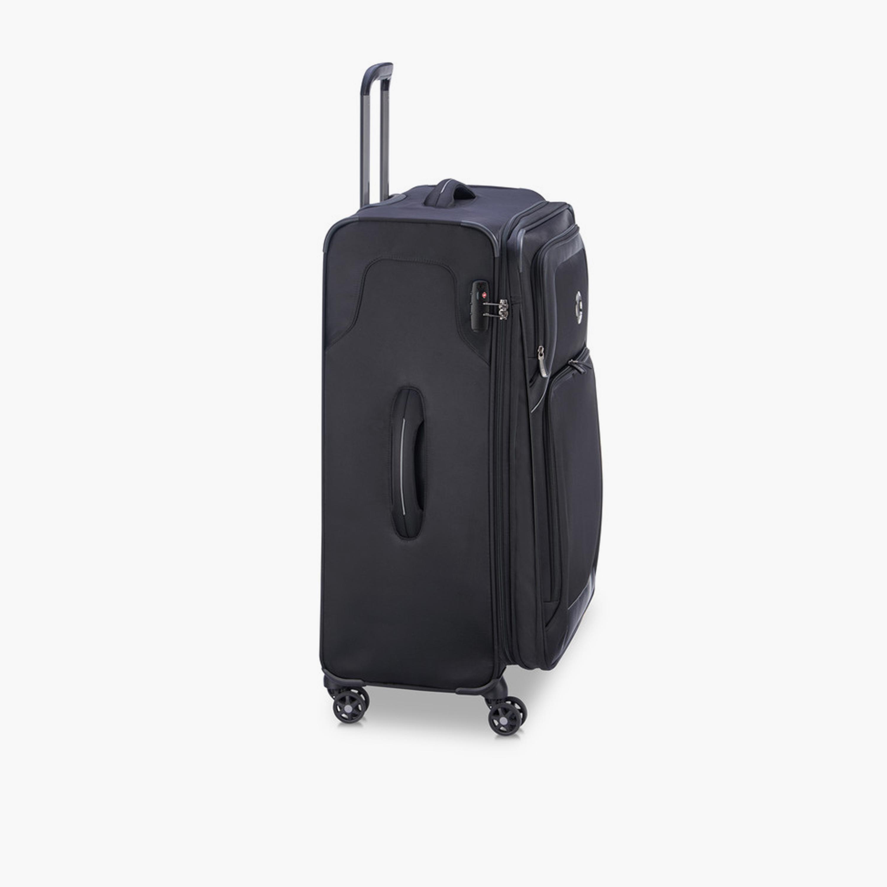 Delsey Optimax Lite Set of 3 Polyester Soft Sided 4-Wheeler Spinner Trolley Bag with TSA Combination Lock-travel-luggagesandbags-luggage-image-5